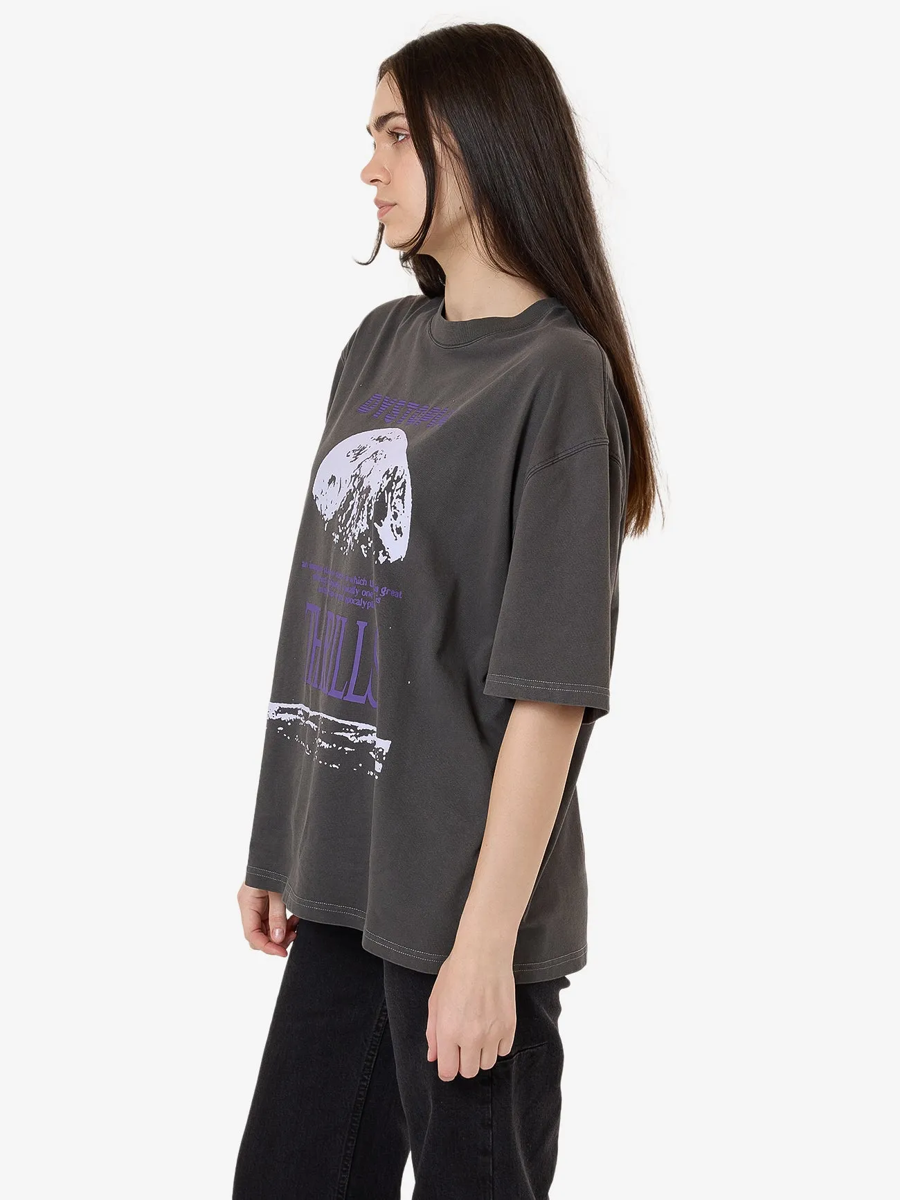 Dystopia Oversized Tee - Merch Black sold by Thrills product image thumbnail 3