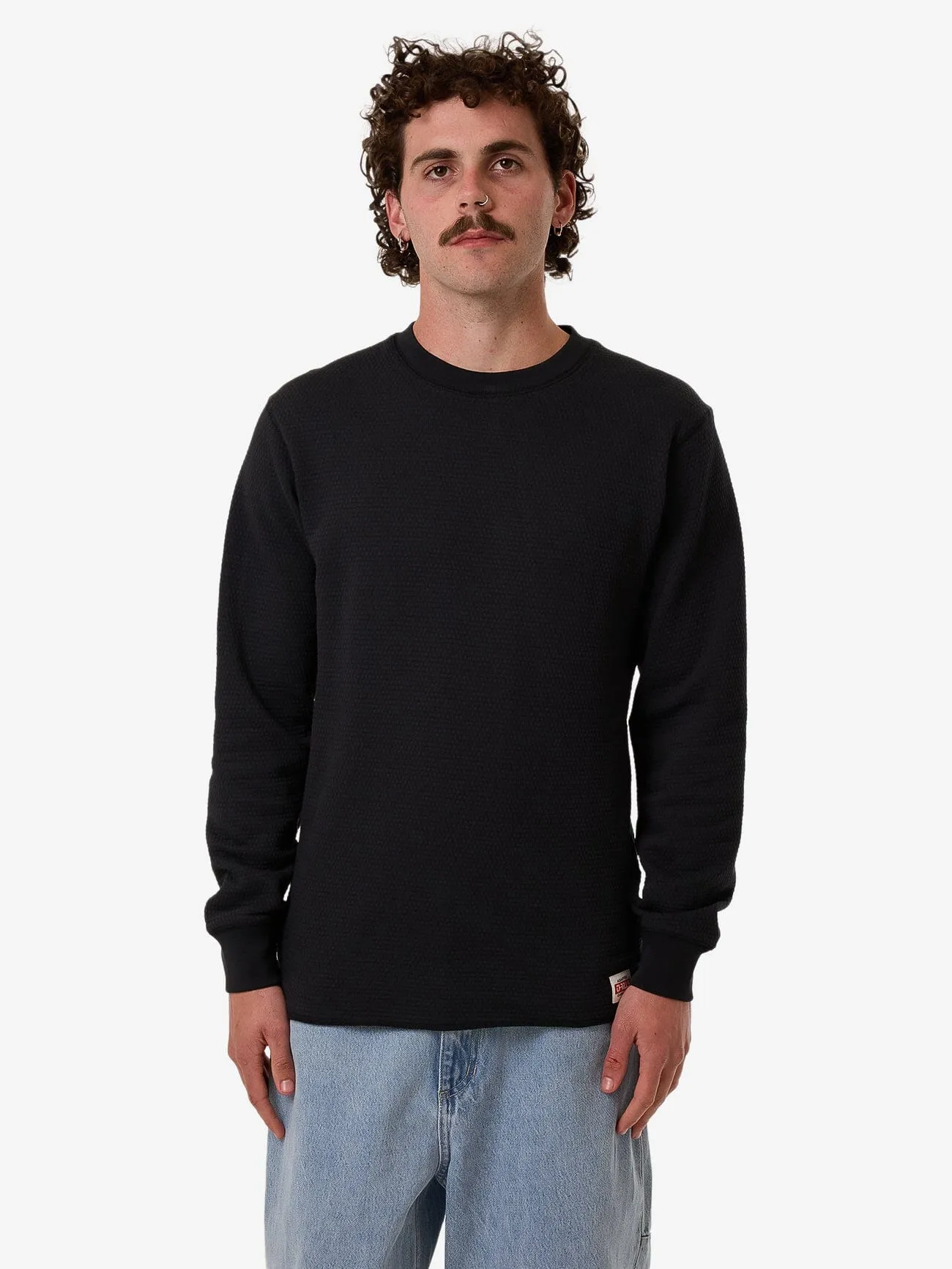 Adapted Waffle Long Sleeve - Faded Black sold by Thrills