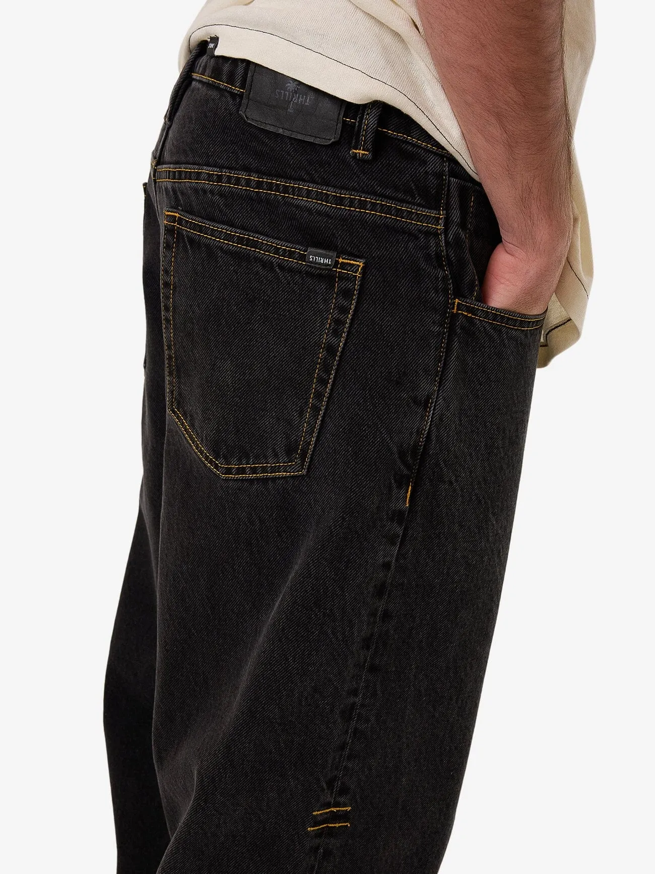 Big Slacker Baggy Denim Jean - Black Bull sold by Thrills product image thumbnail 5