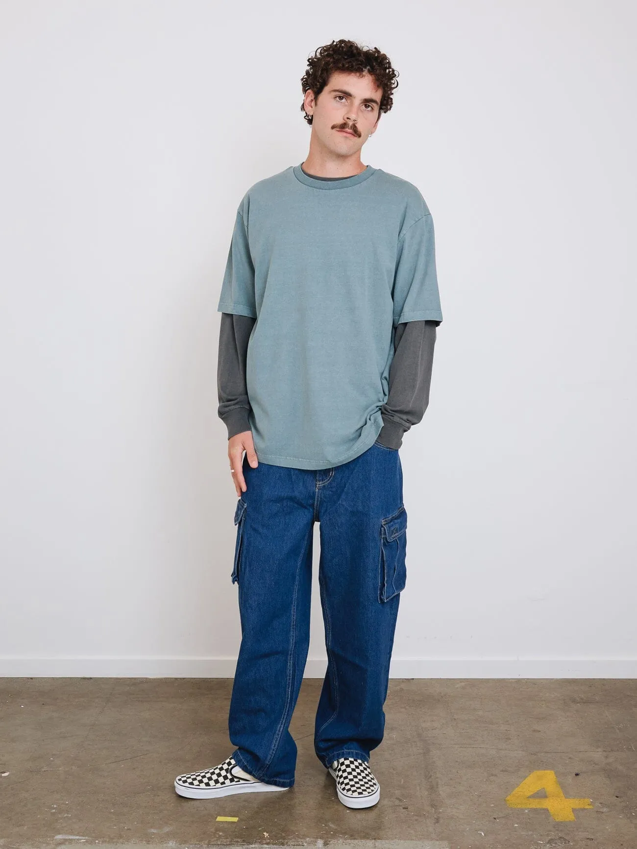 Thrills Military Oversize Fit Tee - Stormy Sea sold by Thrills product image thumbnail 5