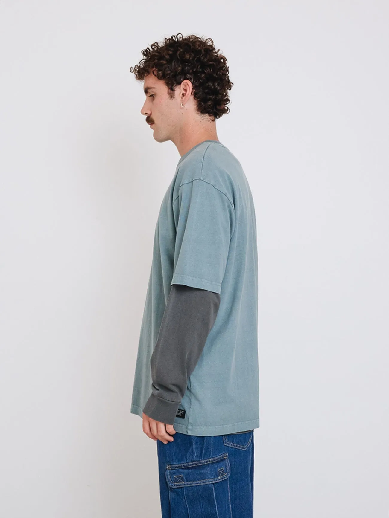 Thrills Military Oversize Fit Tee - Stormy Sea sold by Thrills product image thumbnail 4