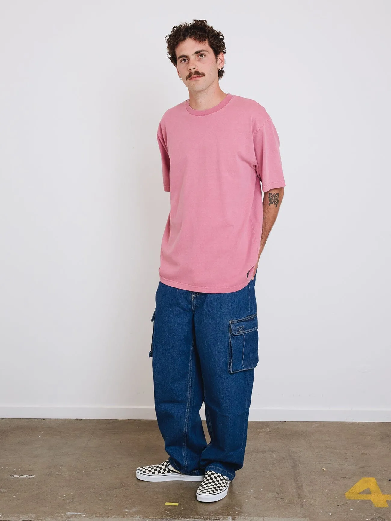 Thrills Military Oversize Fit Tee - Heather Rose sold by Thrills product image thumbnail 5