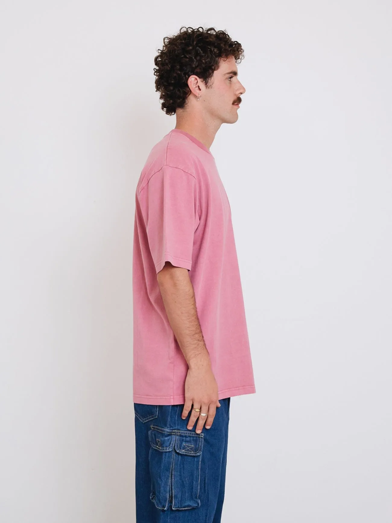 Thrills Military Oversize Fit Tee - Heather Rose sold by Thrills product image thumbnail 3