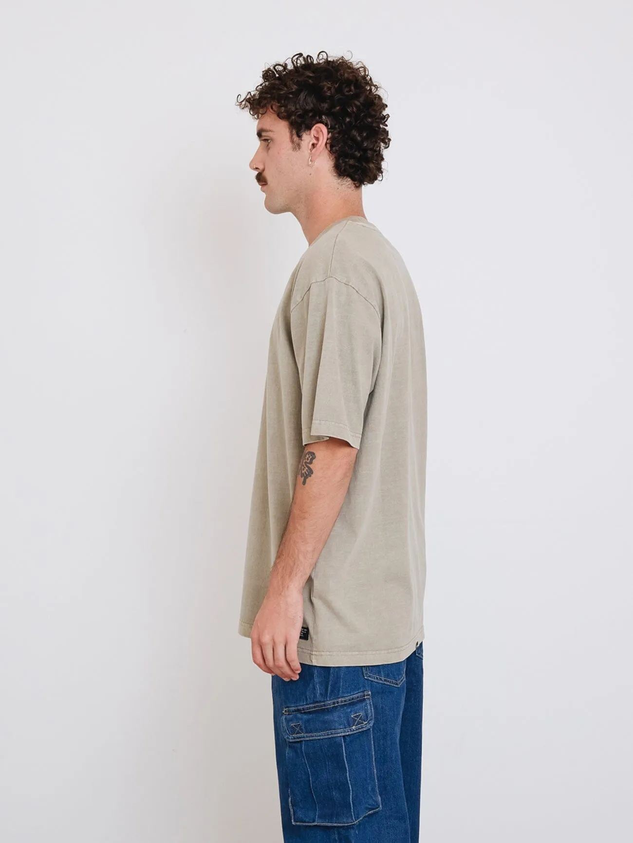 Thrills Military Oversize Fit Tee - Aluminium sold by Thrills product image thumbnail 4