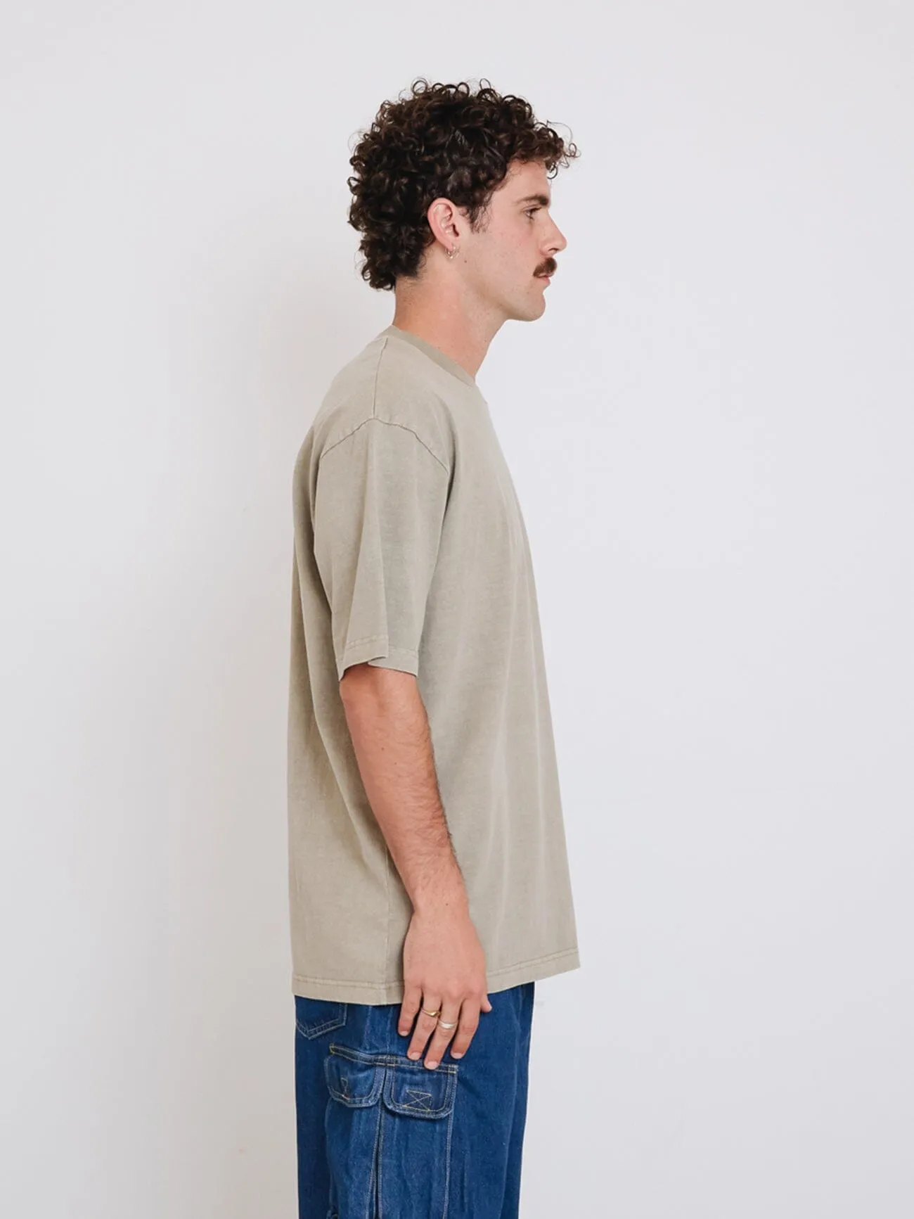 Thrills Military Oversize Fit Tee - Aluminium sold by Thrills product image thumbnail 3