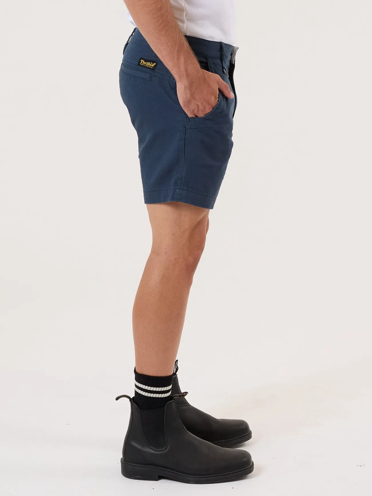 Thrills Union Mandude Work Chino Short - Orion Blue sold by Thrills product image thumbnail 4