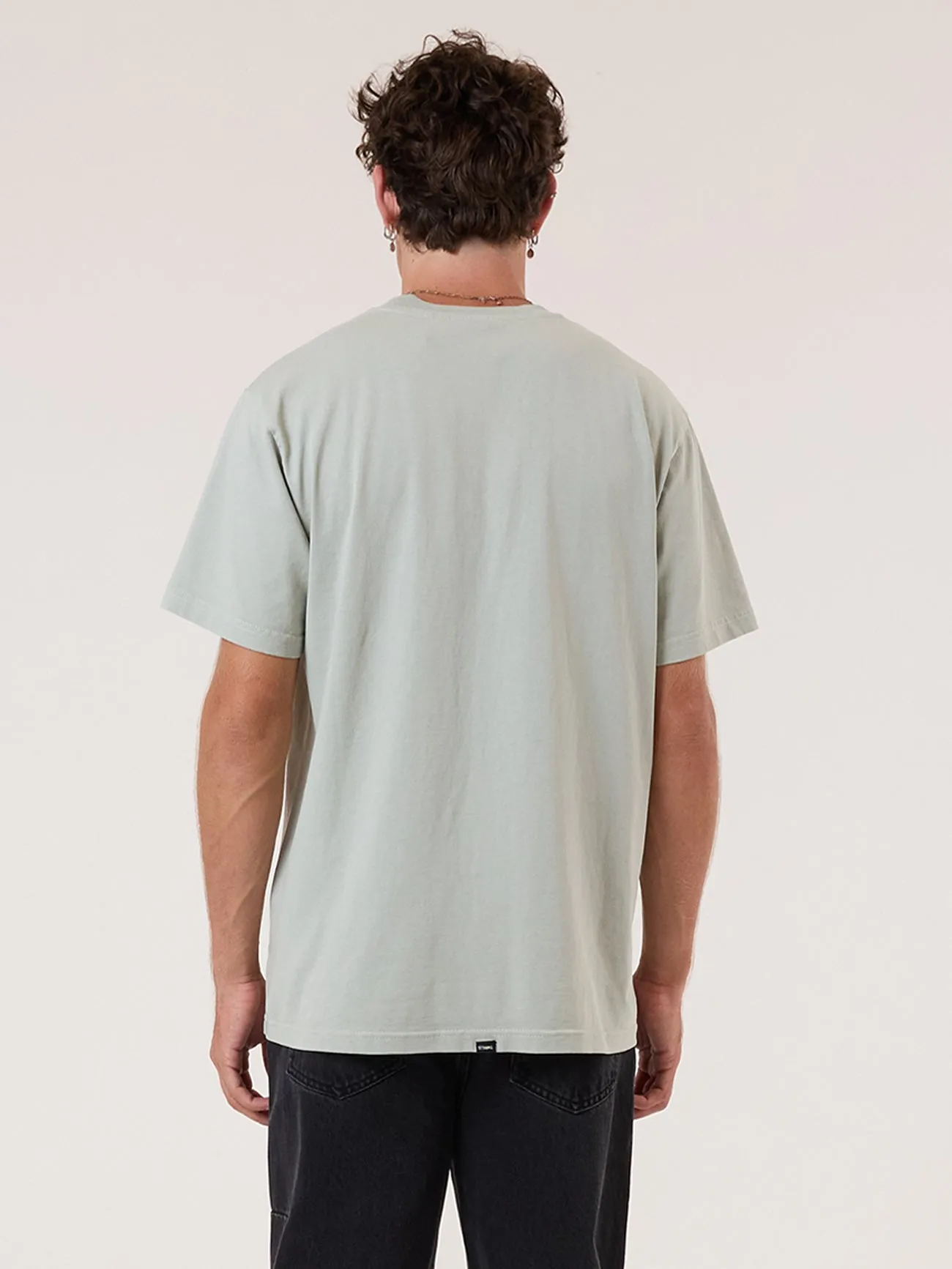 Minimal Thrills Heavy Weight Merch Fit Tee - Sage Grey sold by Thrills product image thumbnail 2