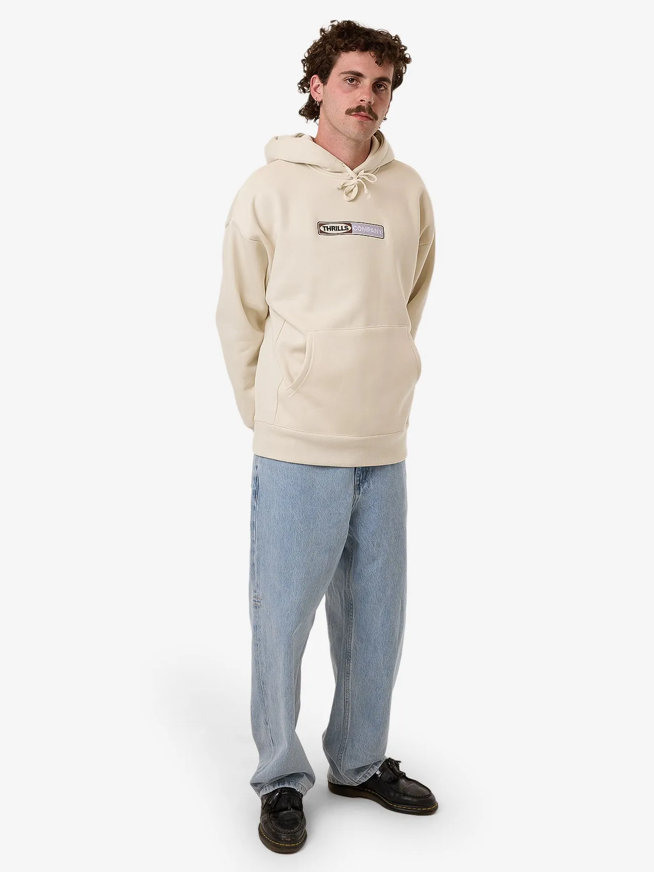 Locked In Slouch Pull On Hood - Heritage White sold by Thrills product image thumbnail 5