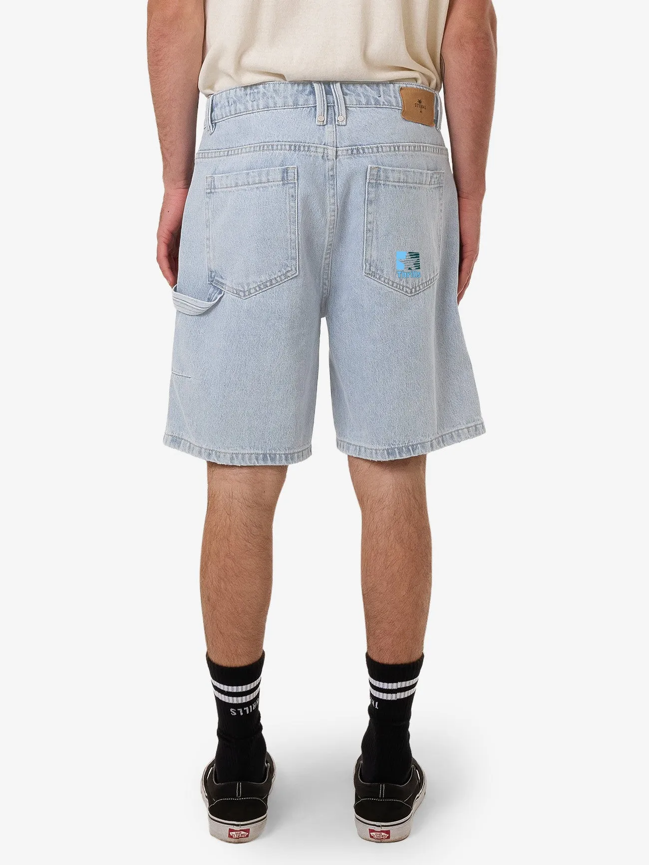 Hazed Slacker Denim Short - Light Ash Blue sold by Thrills product image thumbnail 2