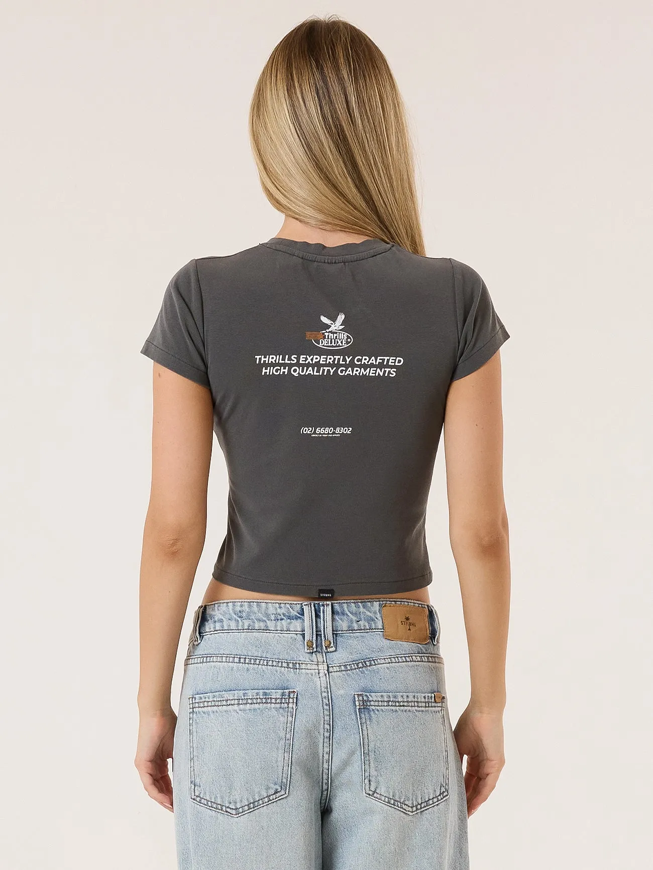 Deluxe Mini Tee - Merch Black sold by Thrills product image thumbnail 2