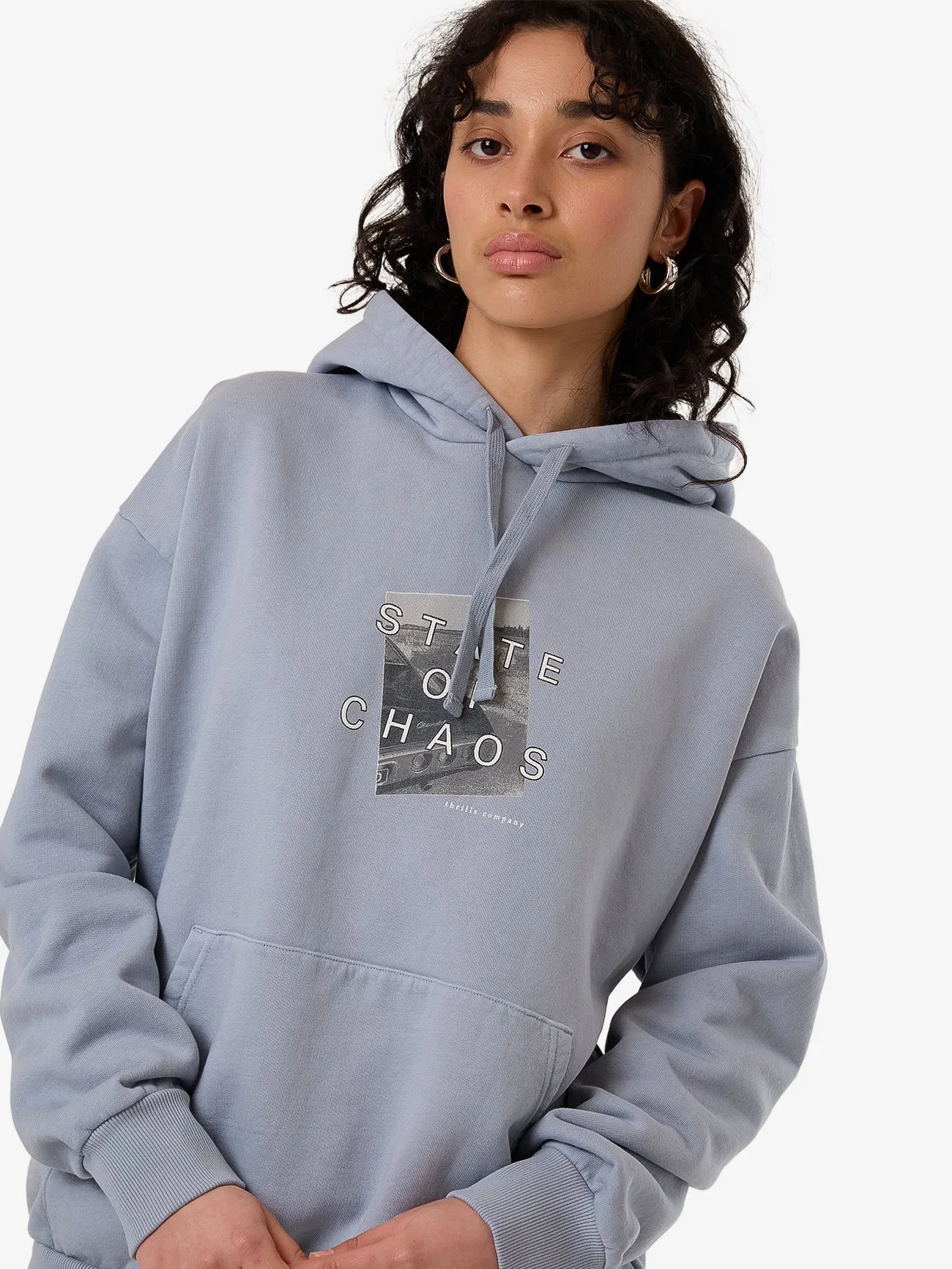 Chaotic Growth Slouch Hood - Ashley Blue sold by Thrills product image thumbnail 5