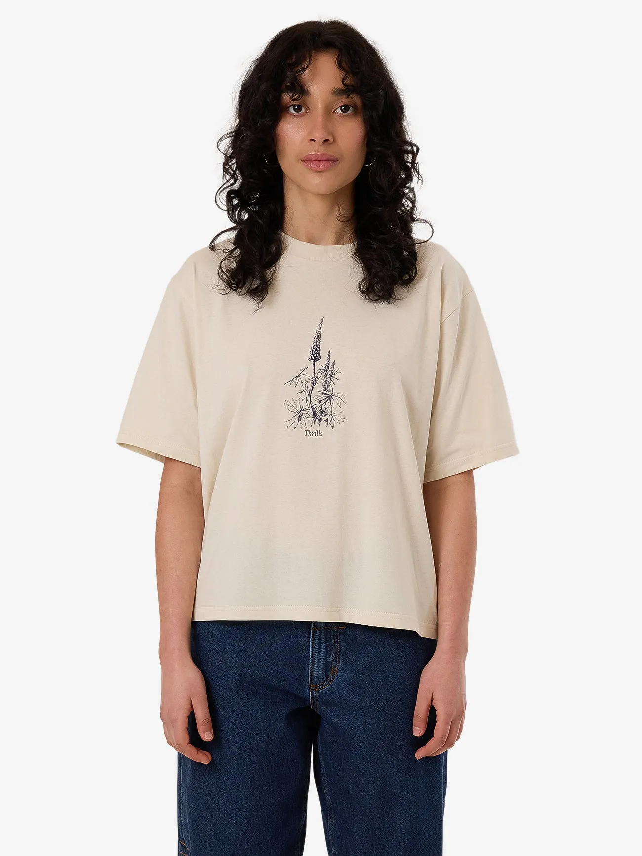 Lupin Square Tee - Heritage White sold by Thrills