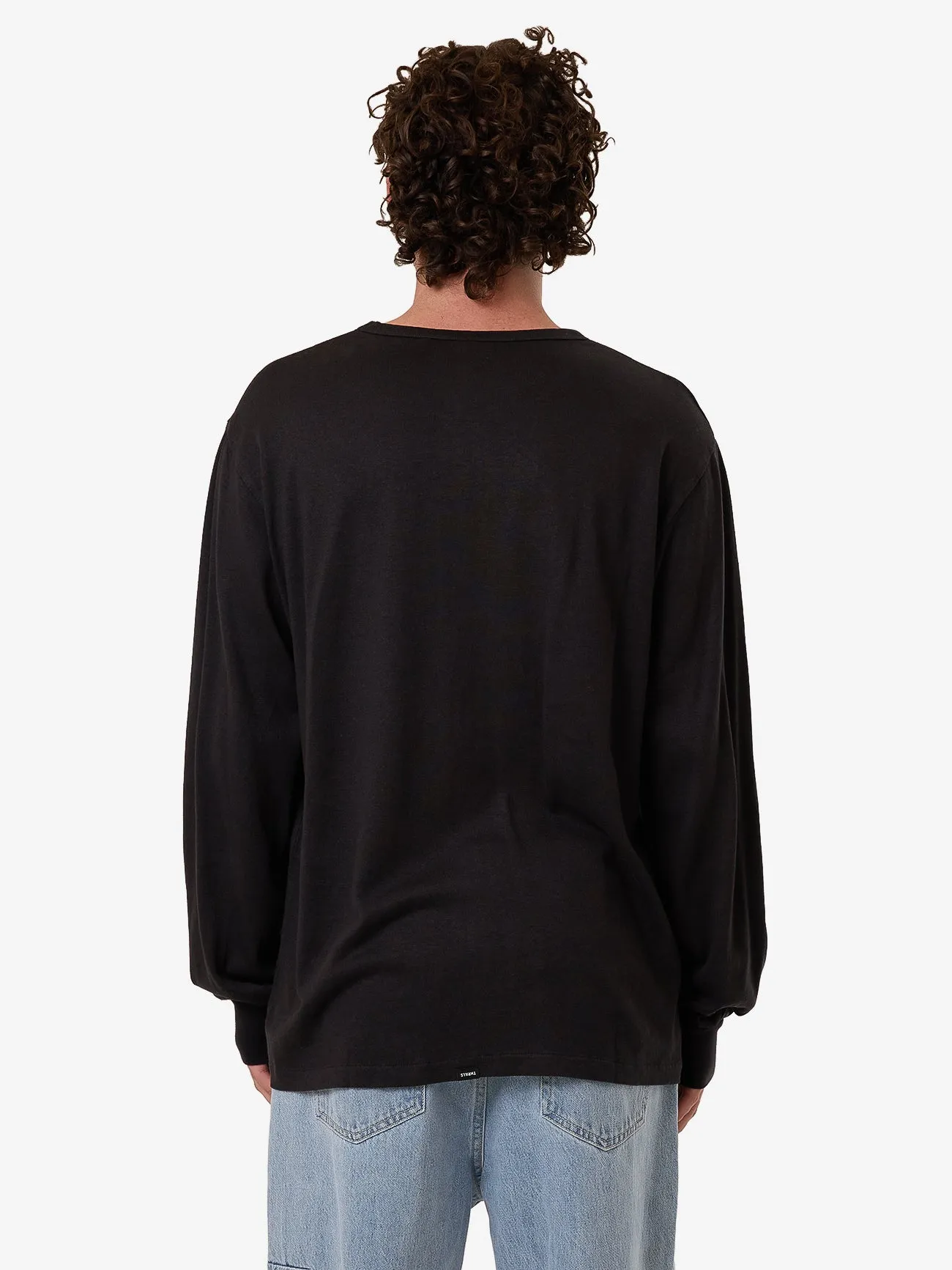 Hemp Thrills Embro Merch Fit Long Sleeve Tee - Black sold by Thrills product image thumbnail 2