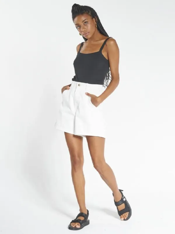 Carpenter Drill Short - Optical White sold by Thrills