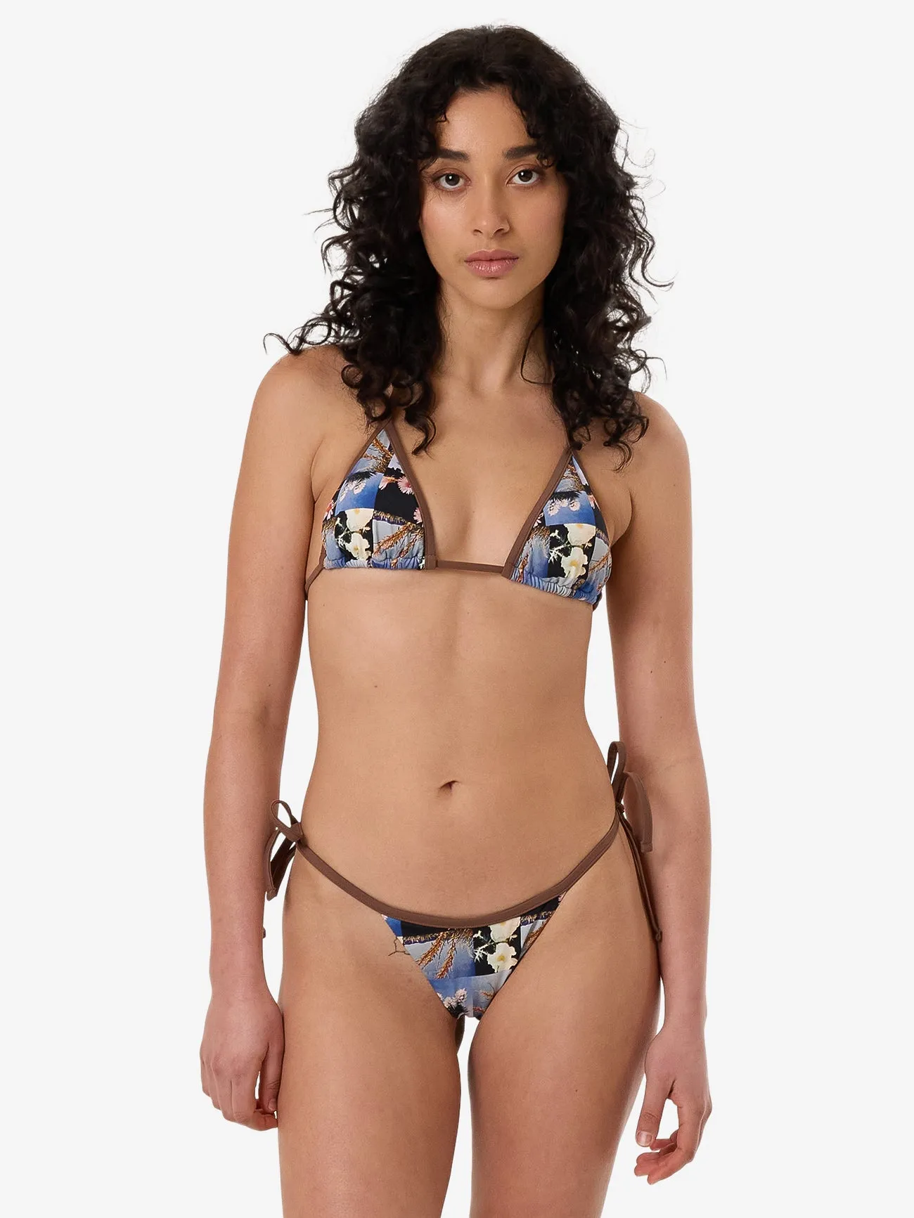 Dalia String Bikini Top - Coffee sold by Thrills