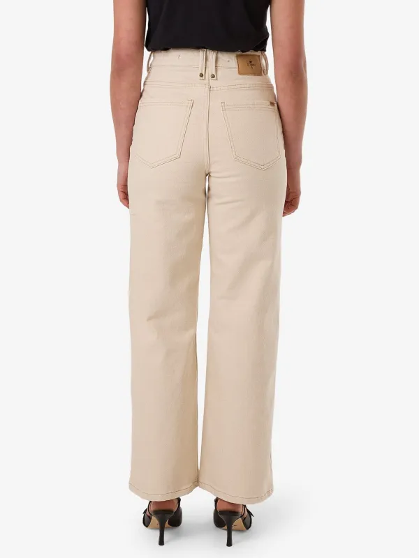 Holly High Rise Stretch Jean - Ecru made by Thrills