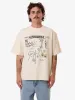 Peace Persuasion Box Fit Oversize Short Tee - Heritage White sold by Thrills