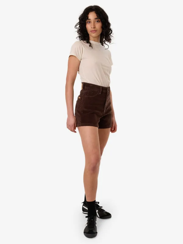 Erica Cord Short - Dark Coffee sold by Thrills