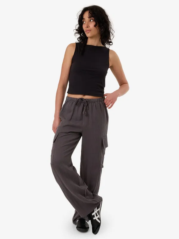 Hutton Pocket Pant - Charcoal sold by Thrills
