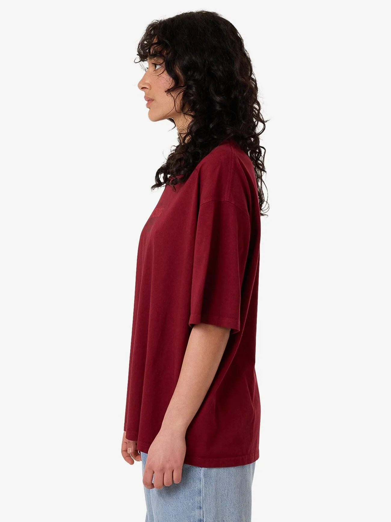 Sweet Anarchy Oversized Tee - Cabernet sold by Thrills product image thumbnail 4