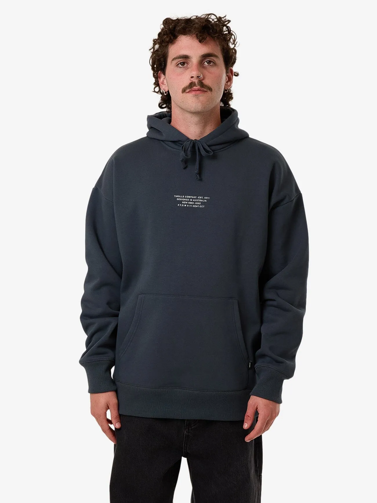 New Issue Slouch Pull On Hood - Petrol sold by Thrills
