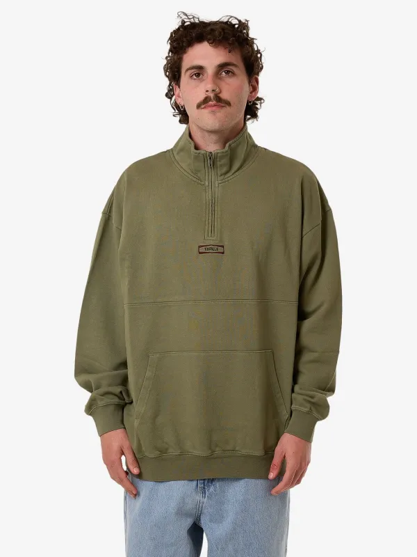 Born to Fly Quarter Zip Fleece - Pirate Black made by Thrills