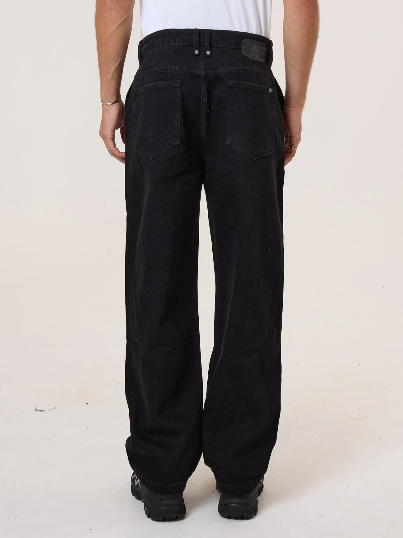 Big Slacker Pleated Jean - Black Rinse sold by Thrills product image thumbnail 2