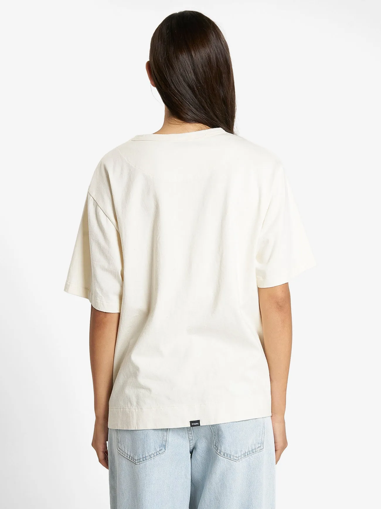 Portrait of Paradise Box Fit Tee - Unbleached sold by Thrills product image thumbnail 2