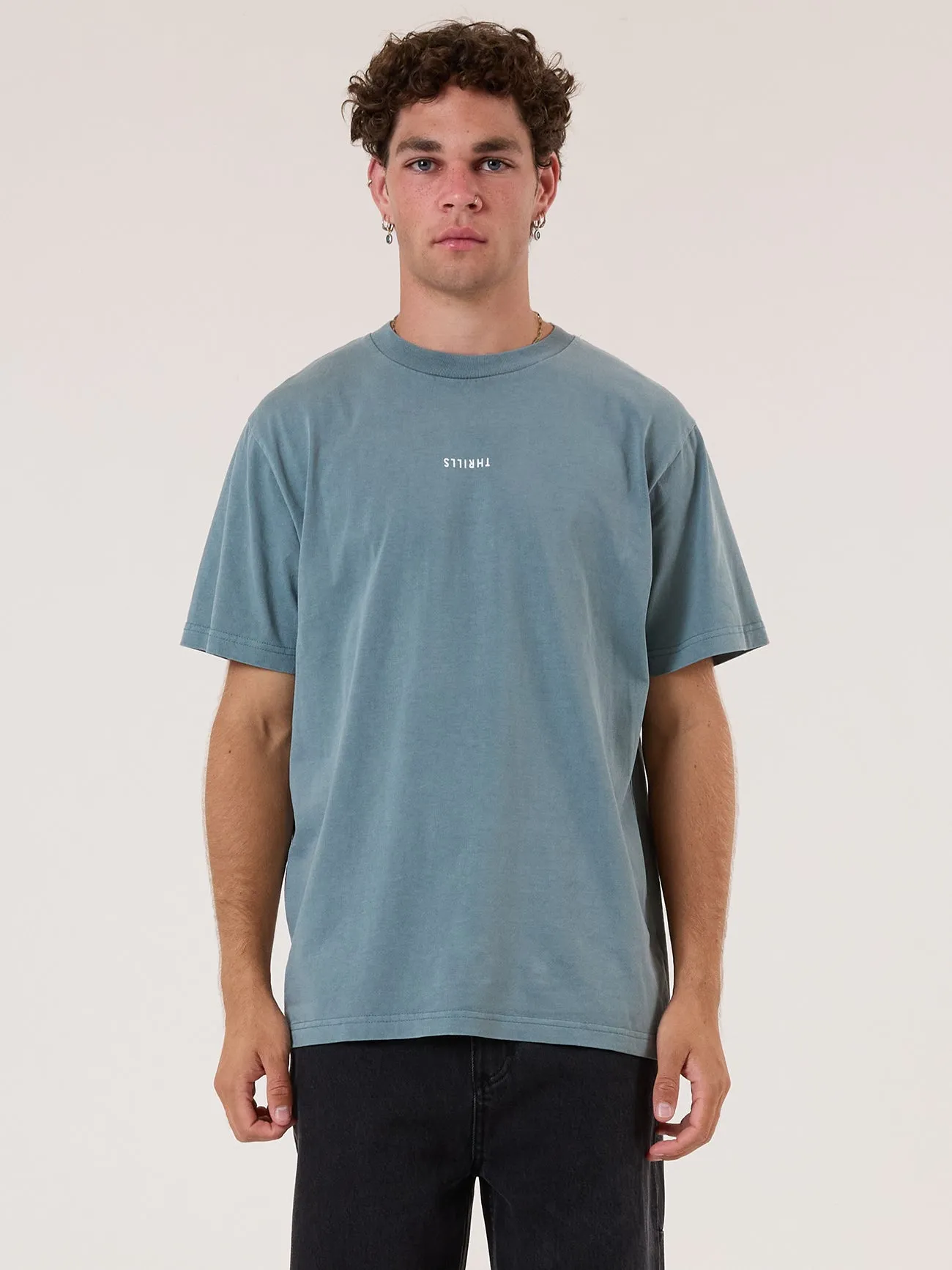 Minimal Thrills Heavy Weight Merch Fit Tee - Stormy Sea sold by Thrills
