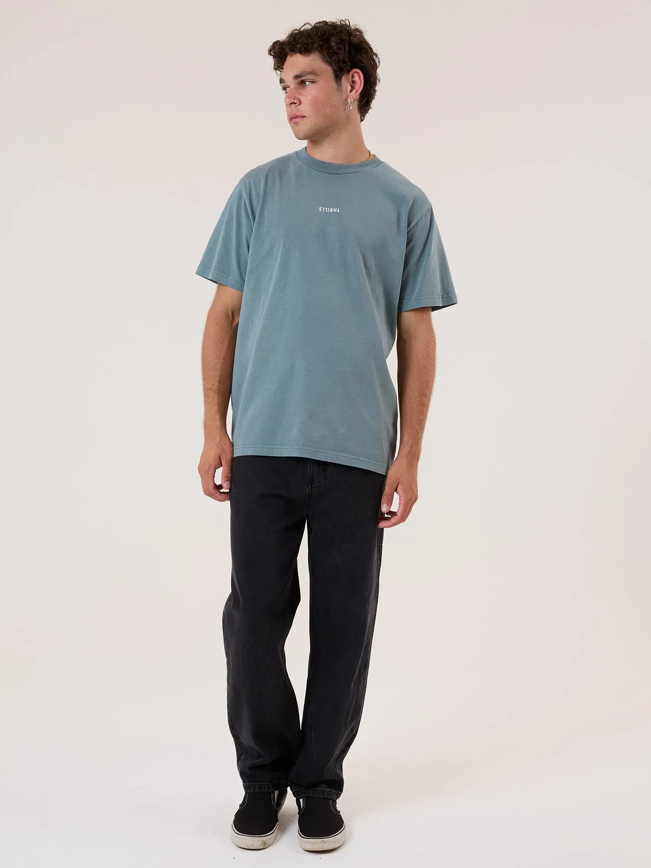 Minimal Thrills Heavy Weight Merch Fit Tee - Stormy Sea sold by Thrills product image thumbnail 5