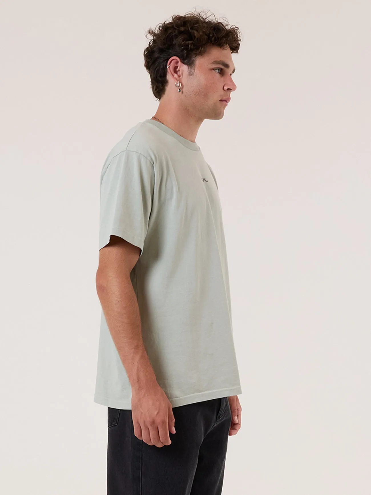 Minimal Thrills Heavy Weight Merch Fit Tee - Sage Grey sold by Thrills product image thumbnail 4