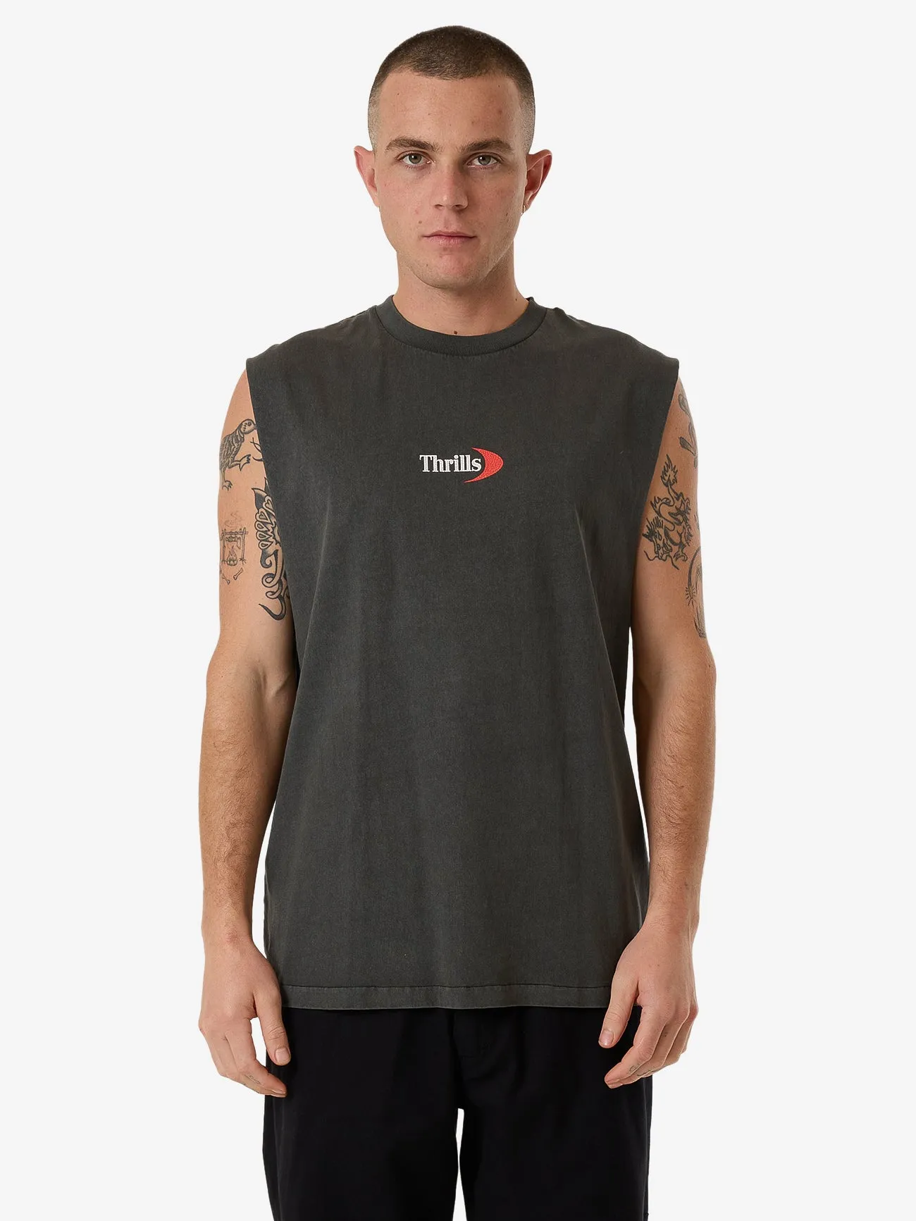 Players Merch Fit Muscle Tee - Merch Black sold by Thrills