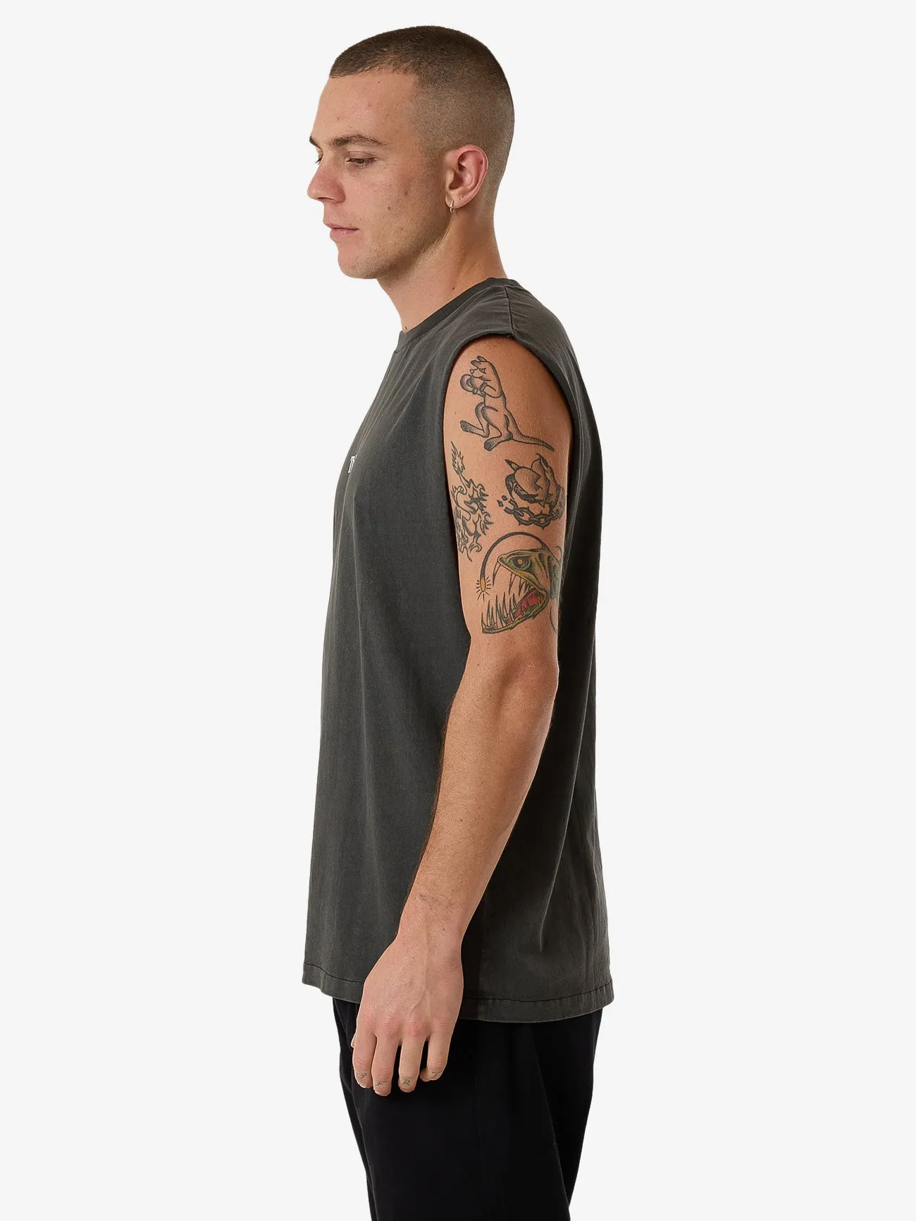 Players Merch Fit Muscle Tee - Merch Black sold by Thrills product image thumbnail 3