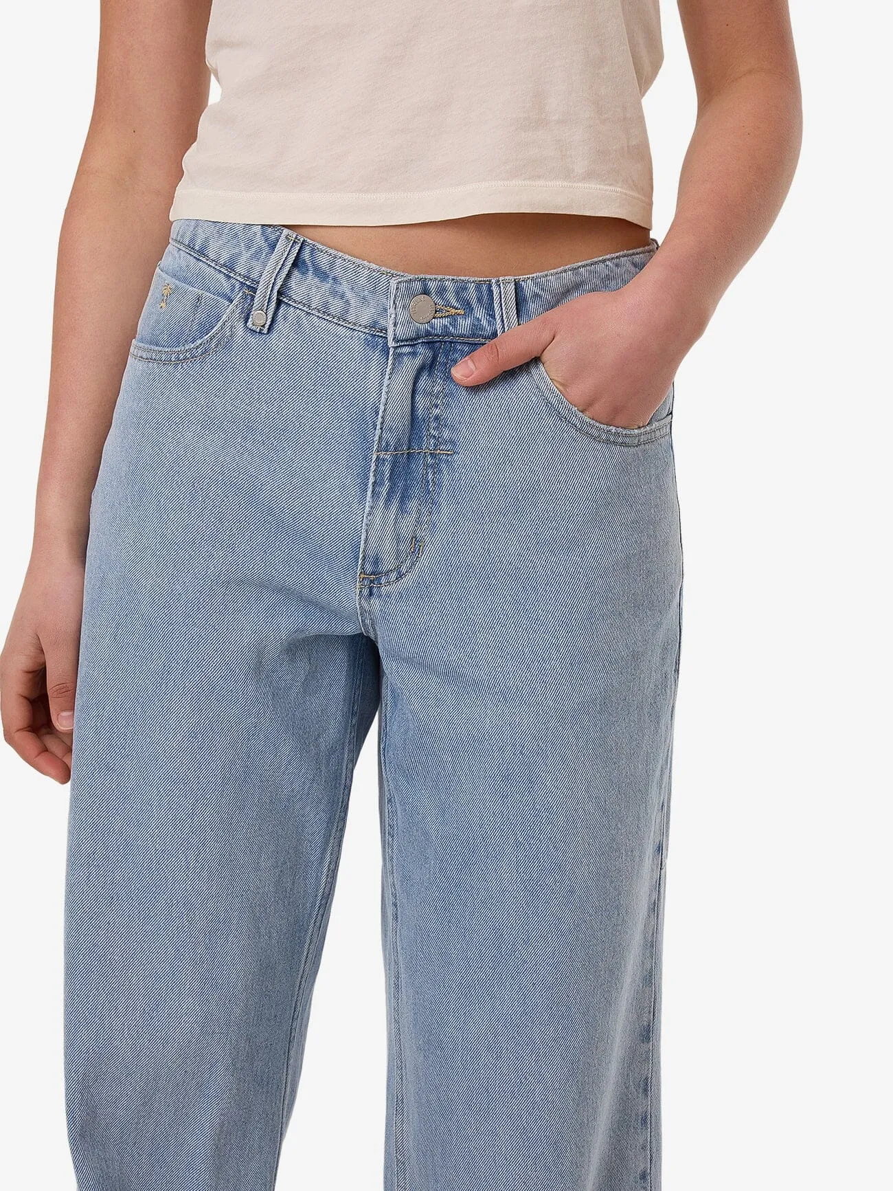 Billie Low Rise Baggy Jean - Ageless Blue sold by Thrills product image thumbnail 5