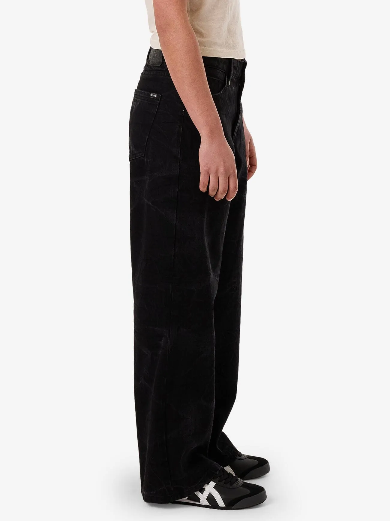 Billie Low Rise Baggy Jean - Vanish Black sold by Thrills product image thumbnail 4