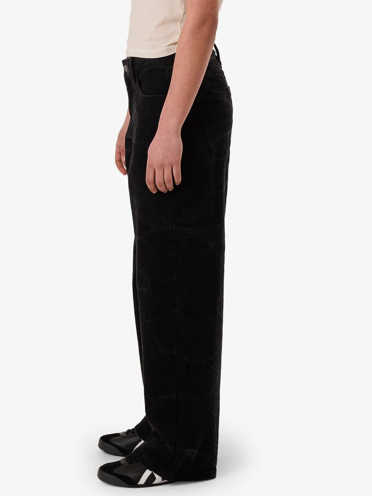 Billie Low Rise Baggy Jean - Vanish Black sold by Thrills product image thumbnail 5