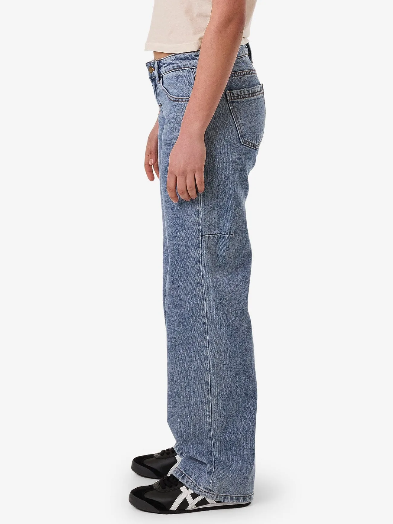 Saskia Low Rise Straight Jean - Vintage Stone Blue sold by Thrills product image thumbnail 5