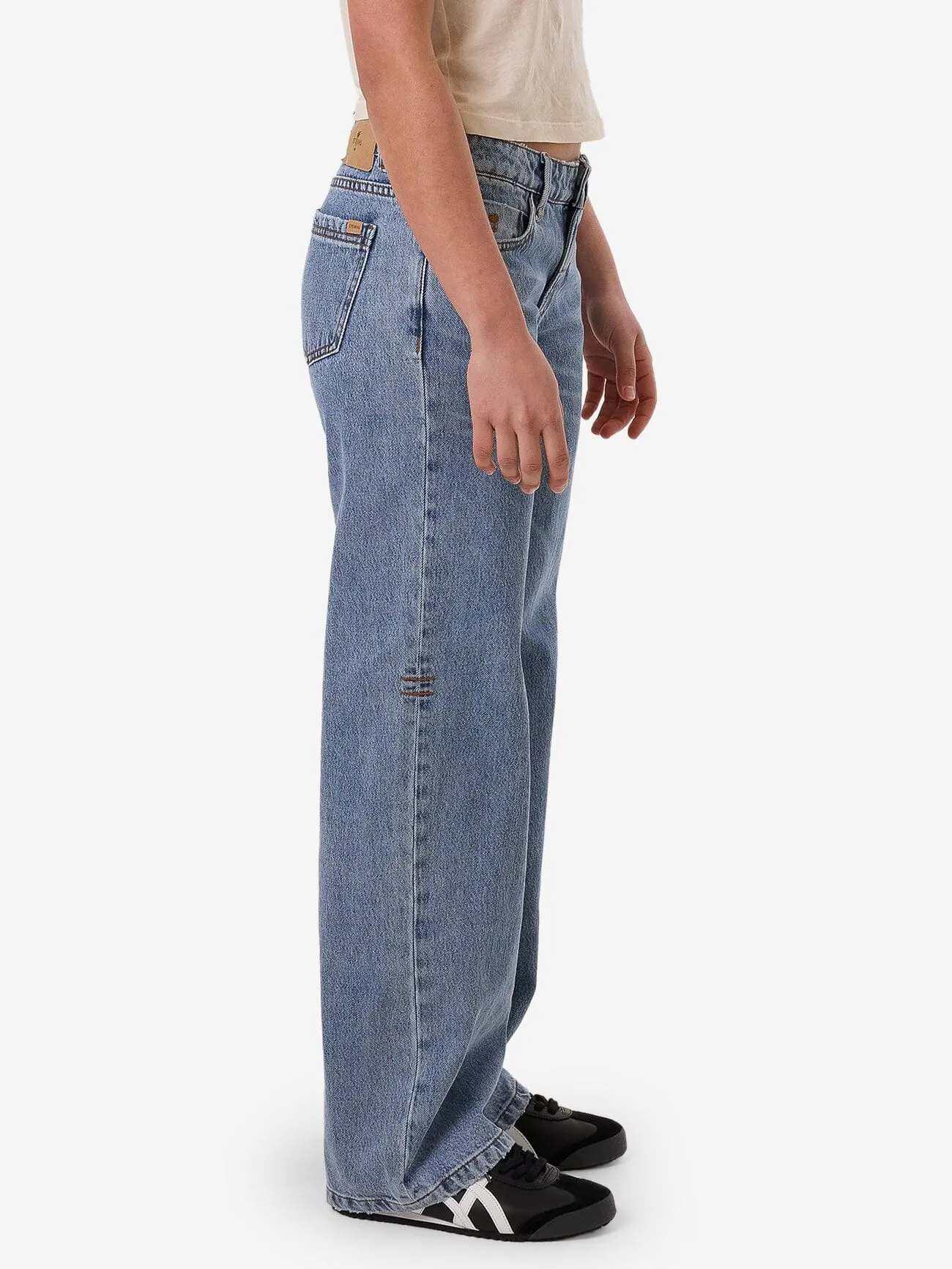 Saskia Low Rise Straight Jean - Vintage Stone Blue sold by Thrills product image thumbnail 4