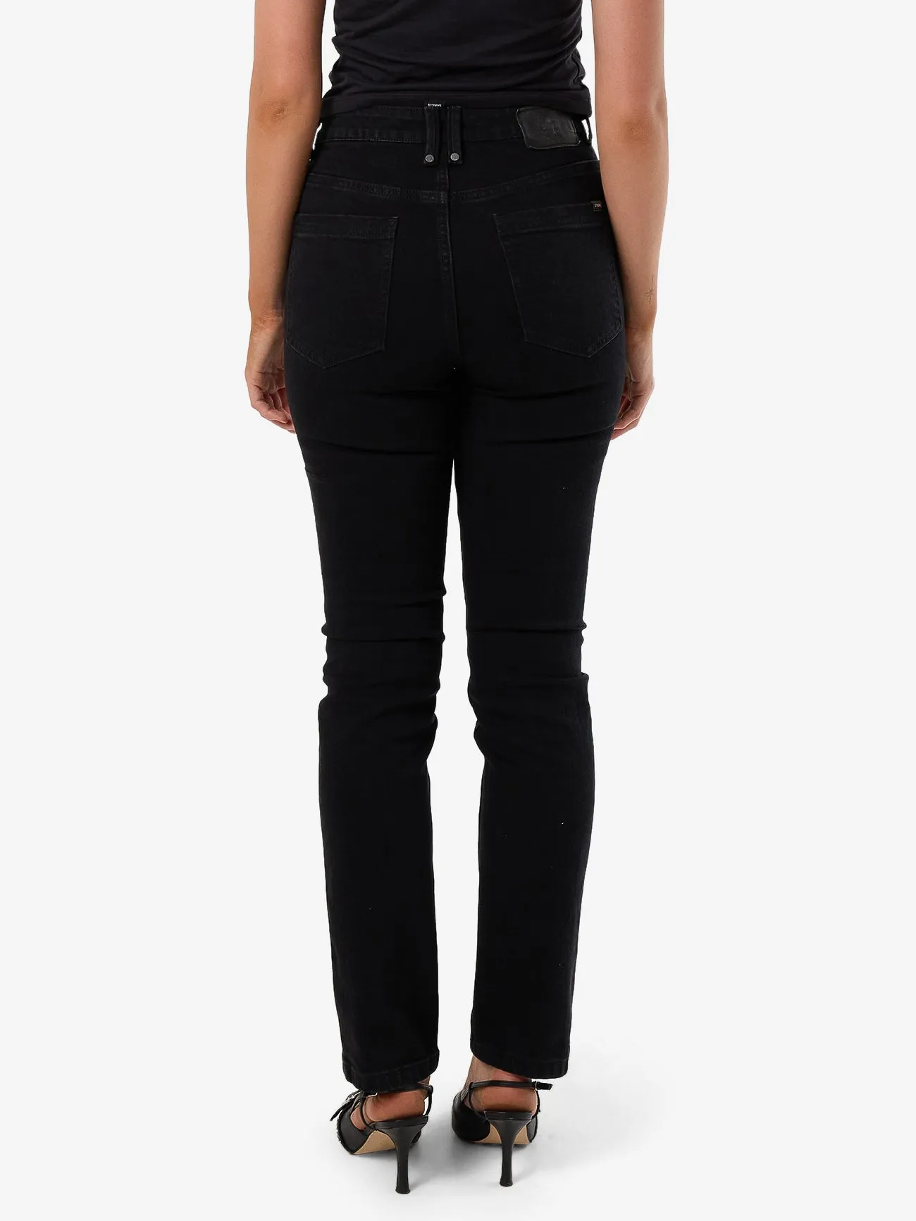 Nicole High Rise Stretch Straight Jean - Black Rinse sold by Thrills product image thumbnail 3