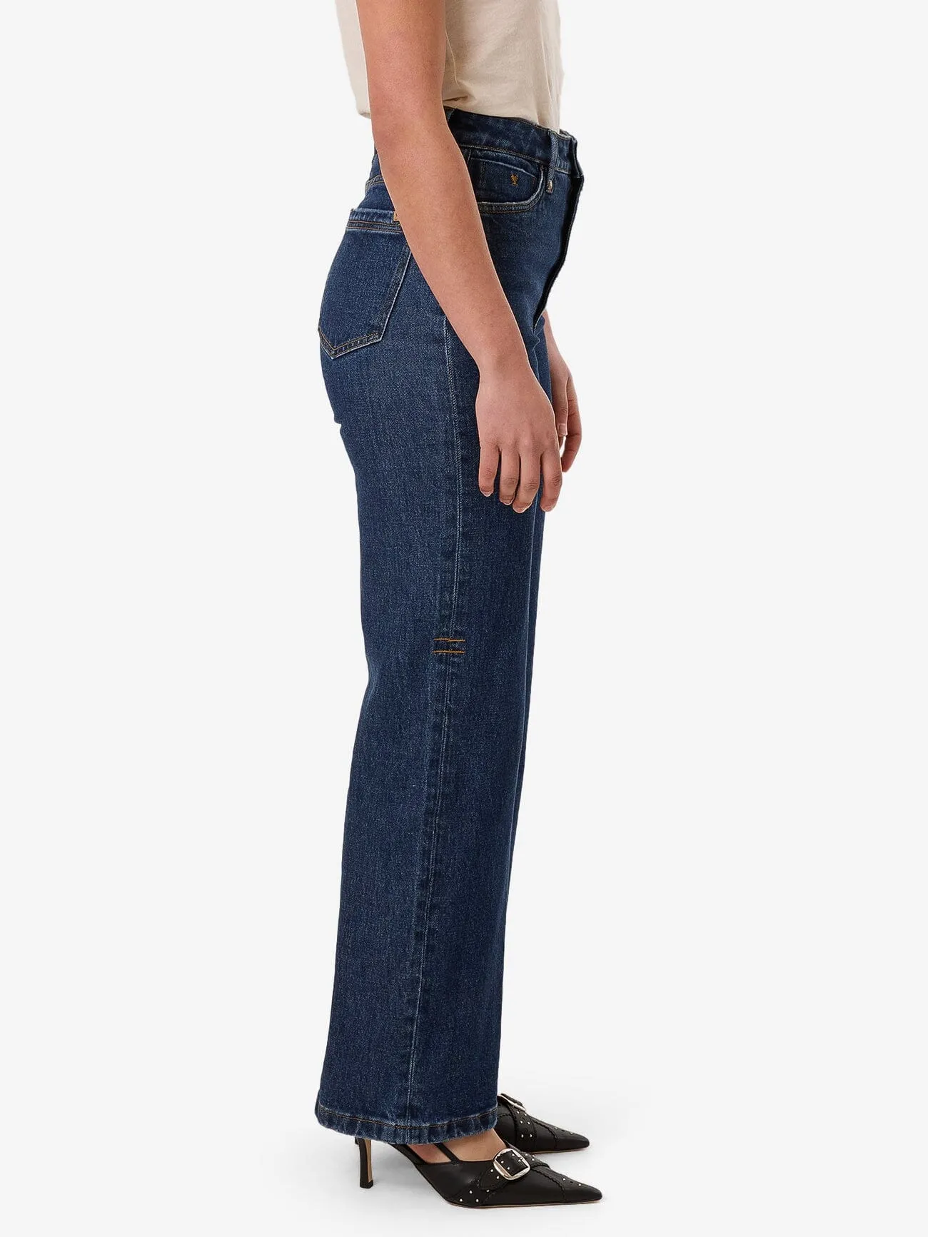Cherry High Rise Stretch Jean - Rinsed Ink sold by Thrills product image thumbnail 4