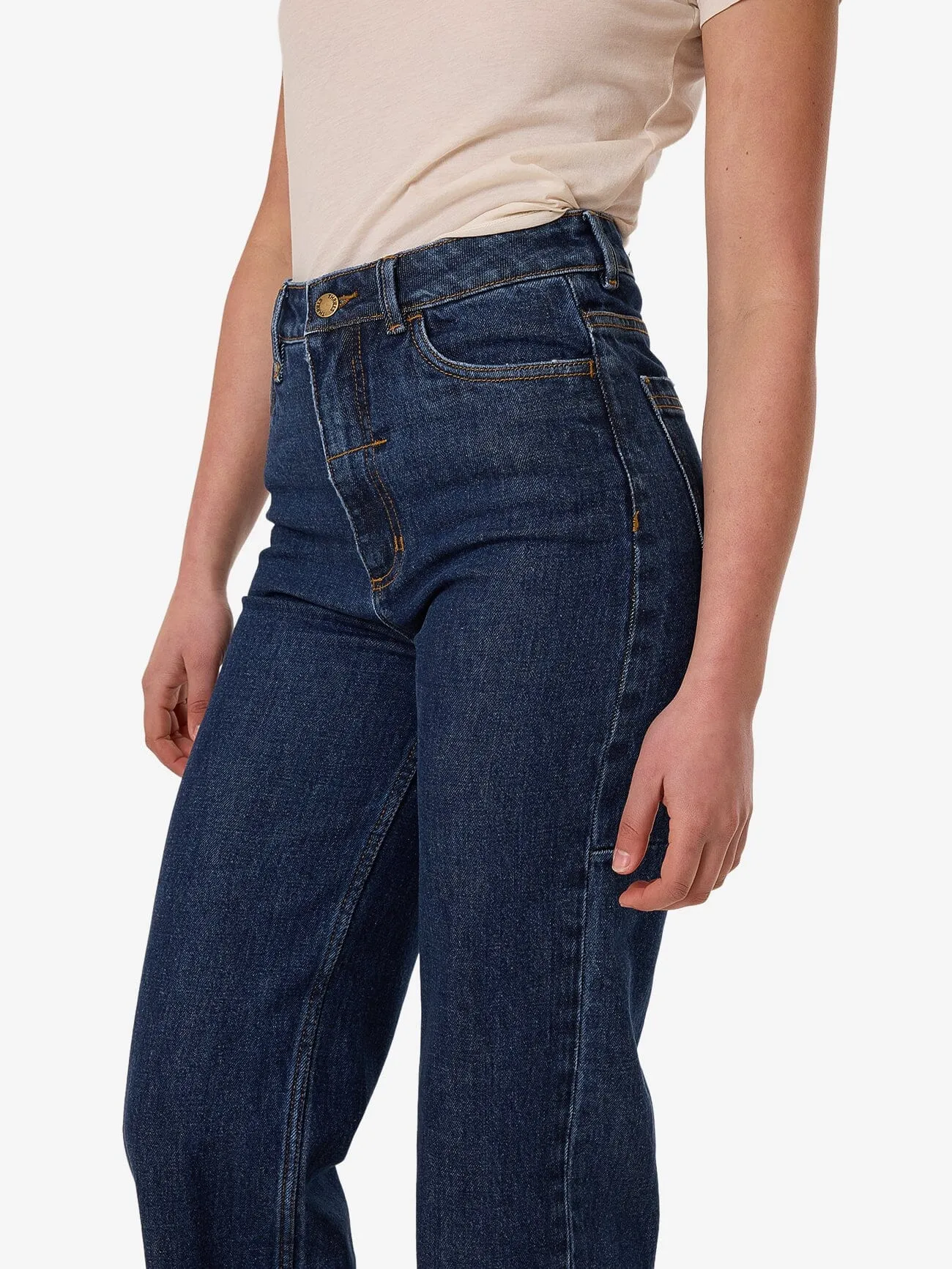 Cherry High Rise Stretch Jean - Rinsed Ink sold by Thrills product image thumbnail 5