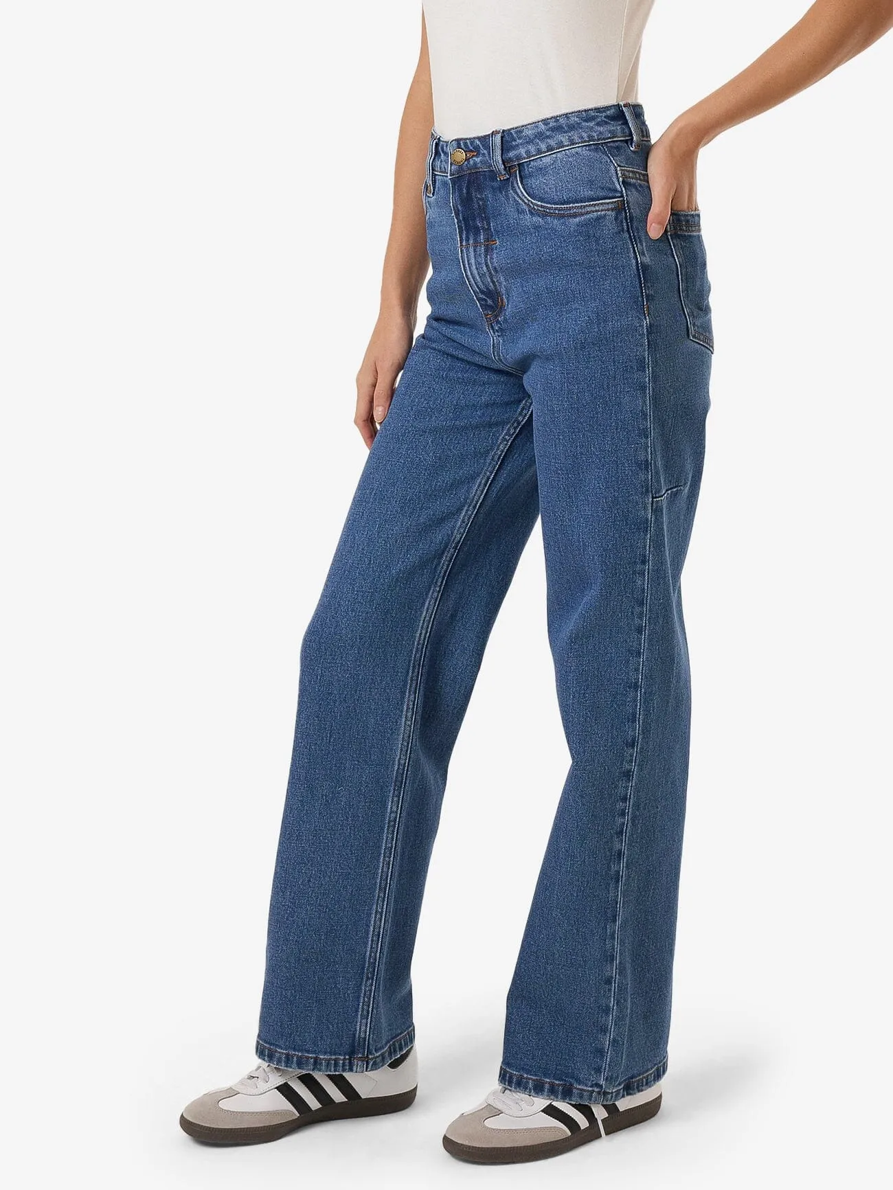 Cherry High Rise Stretch Jean - Double Rinsed Blues sold by Thrills product image thumbnail 5