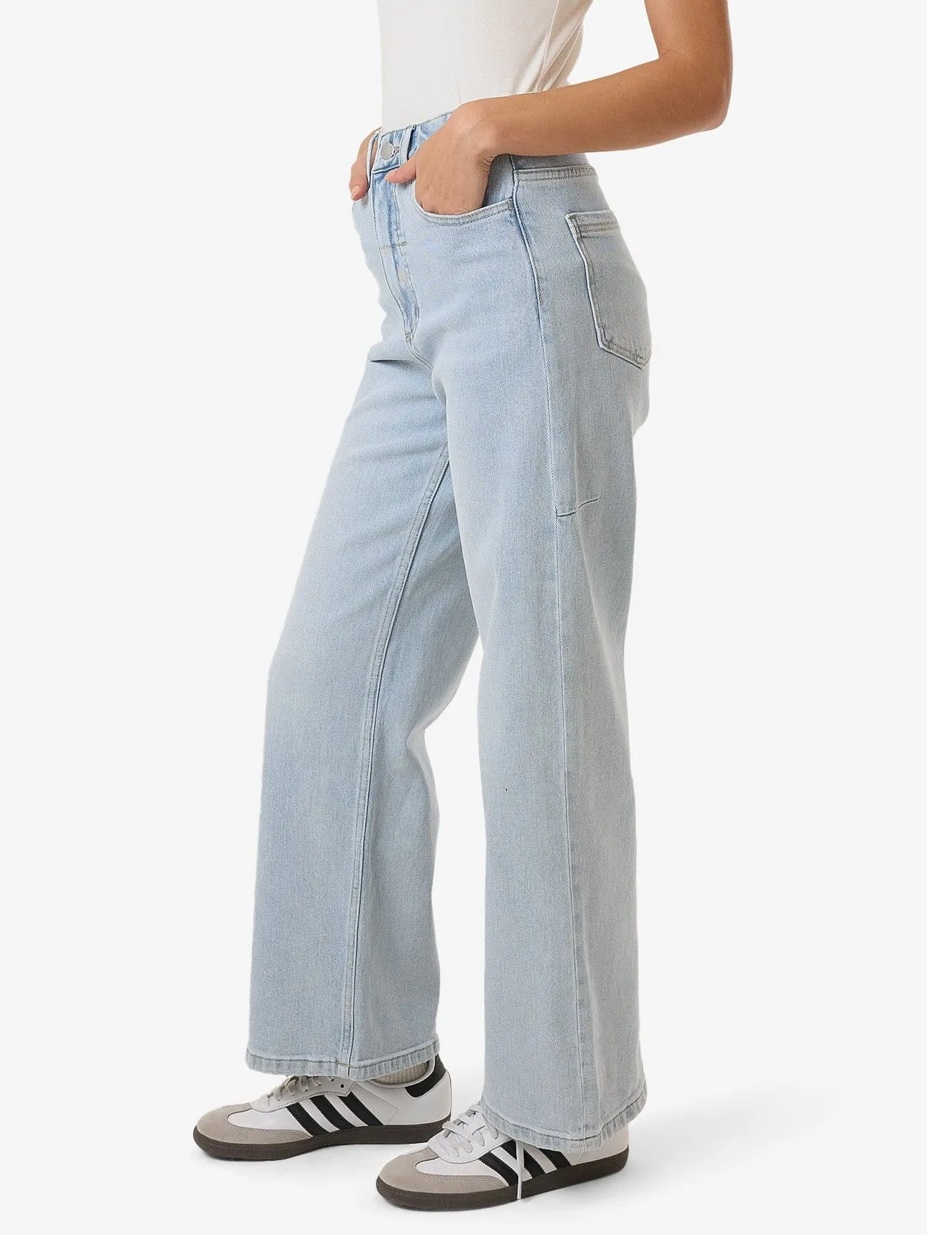 Holly High Rise Stretch Wide Jean - Ether Blue sold by Thrills product image thumbnail 5