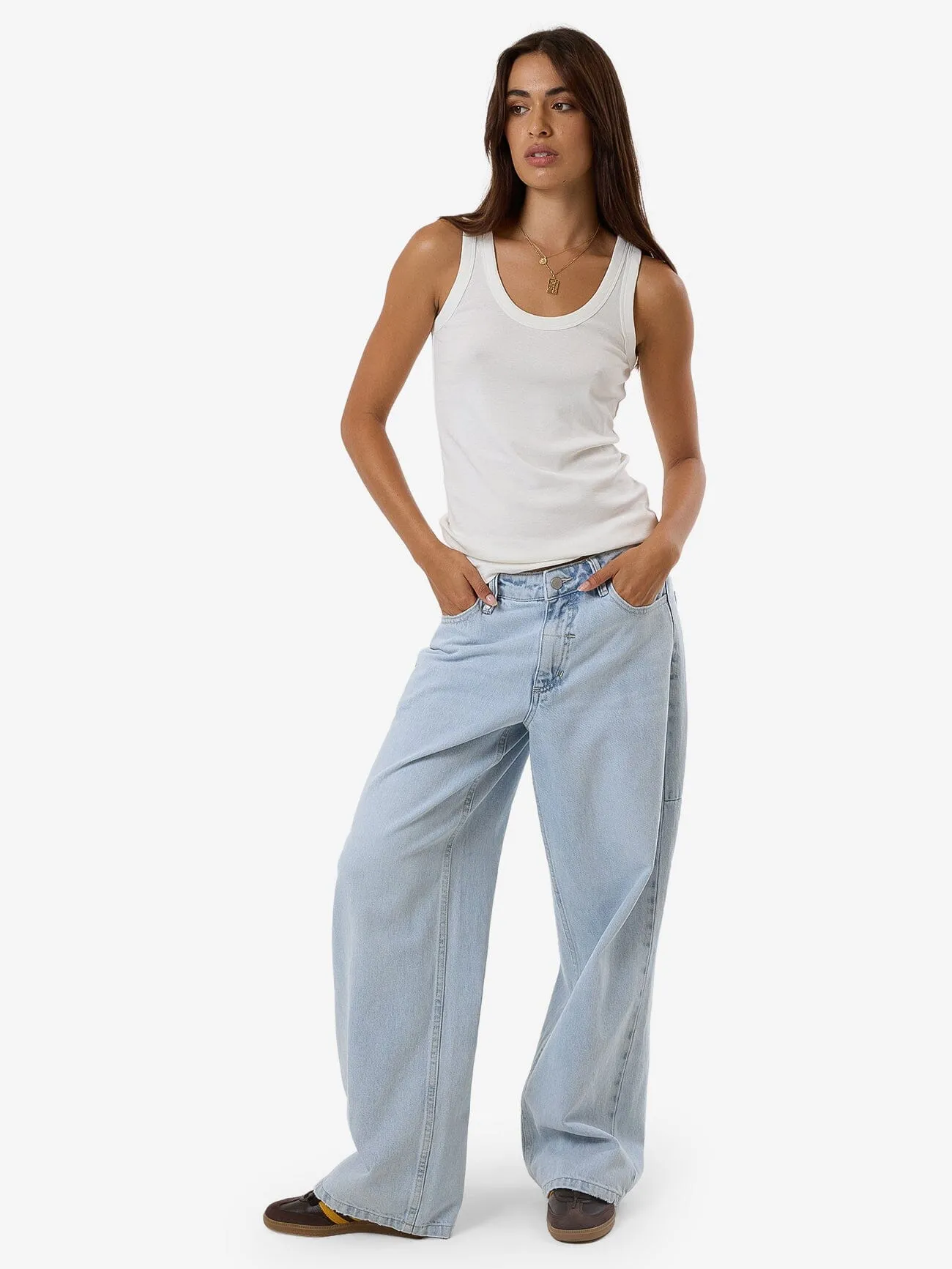 Billie Low Rise Baggy Jean - Light Ash Blue sold by Thrills product image thumbnail 5