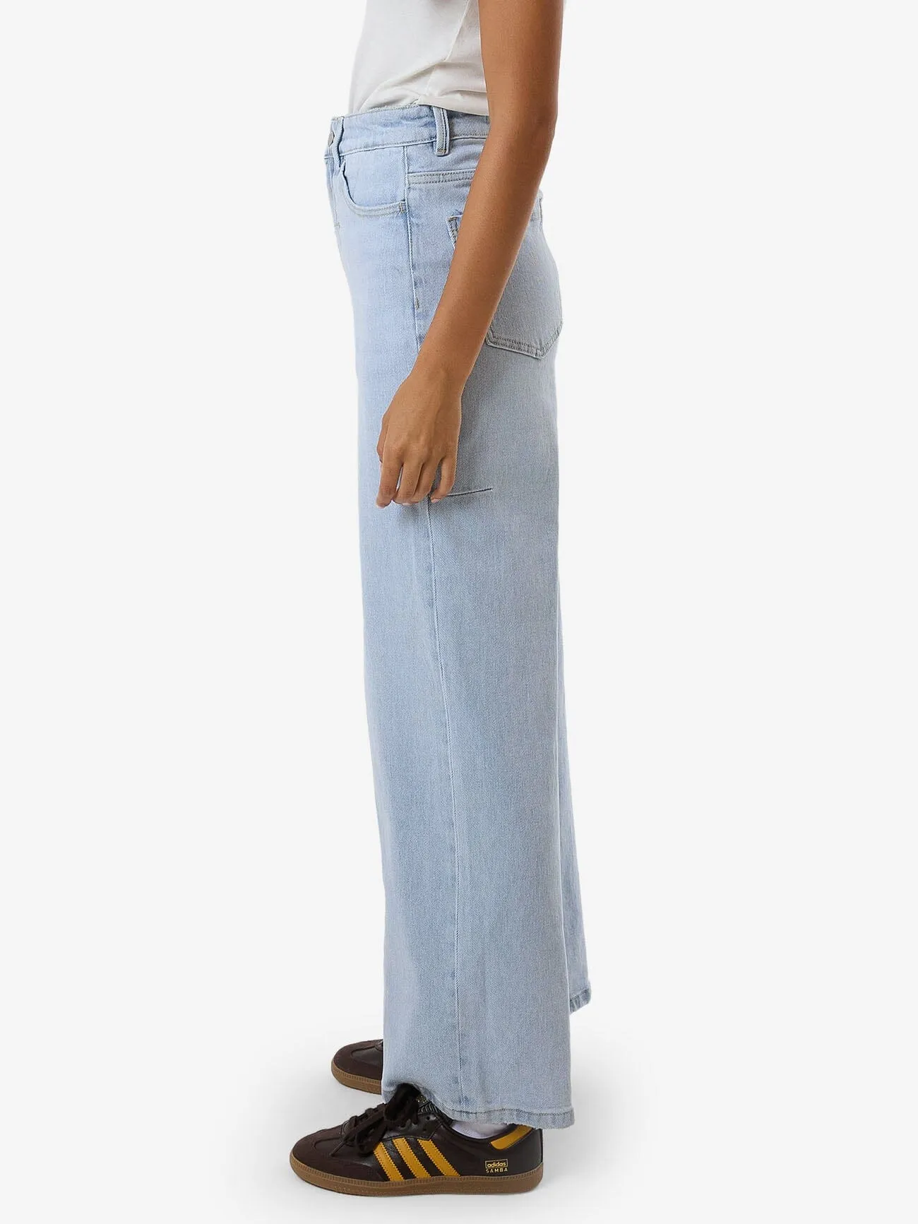 Holly High Rise Stretch Wide Jean - Light Ash Blue sold by Thrills product image thumbnail 4