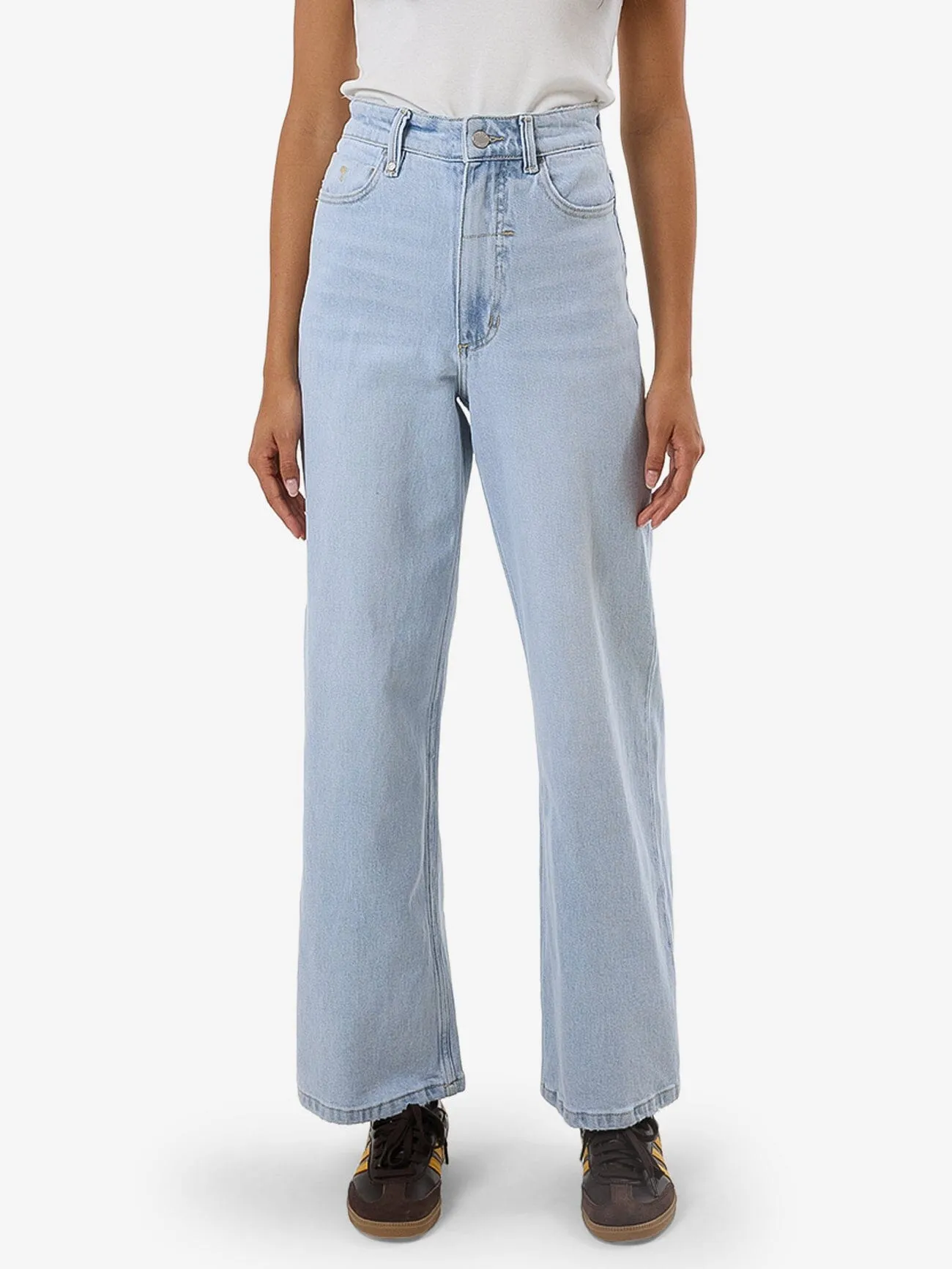 Holly High Rise Stretch Wide Jean - Light Ash Blue sold by Thrills product image thumbnail 2
