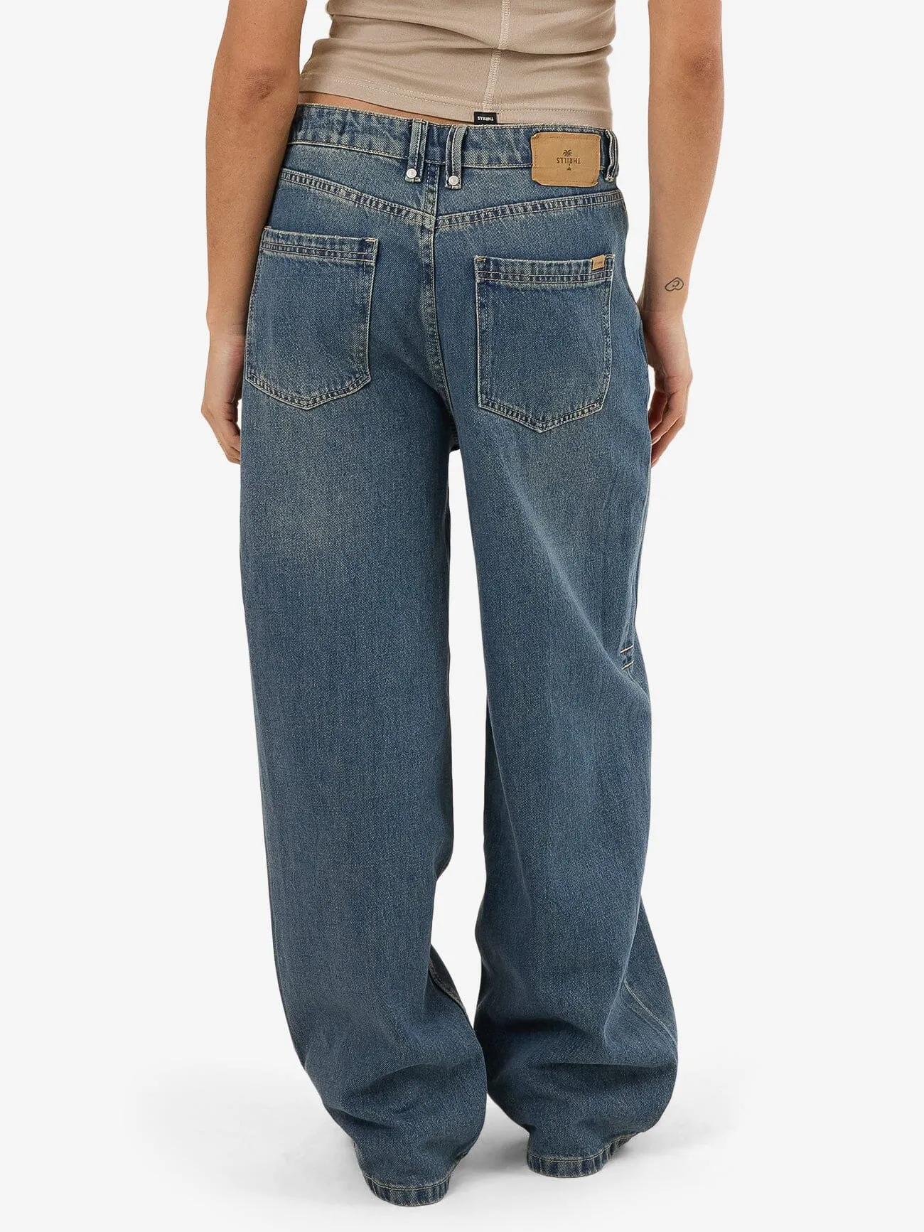 Tony Low Rise Big Baggy Jean - Vintage Mid Blue sold by Thrills product image thumbnail 3