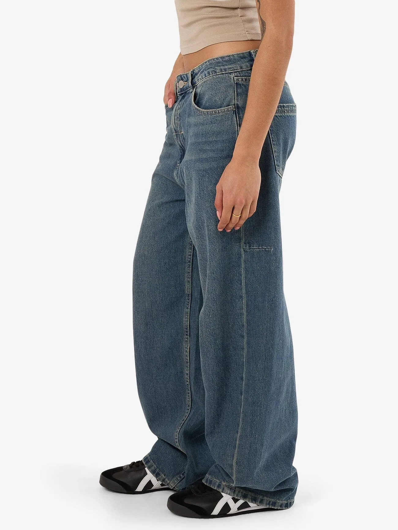 Tony Low Rise Big Baggy Jean - Vintage Mid Blue sold by Thrills product image thumbnail 5