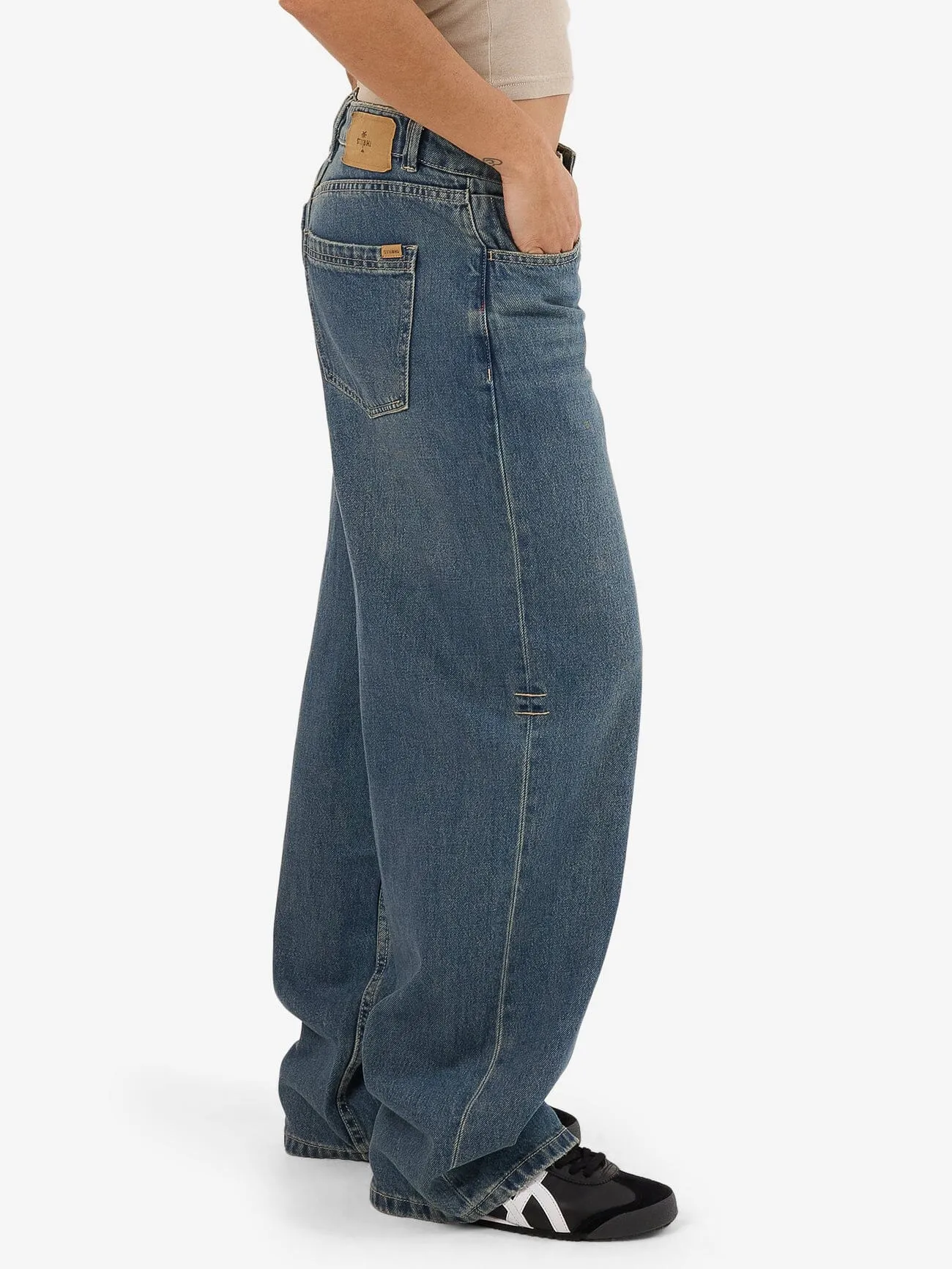 Tony Low Rise Big Baggy Jean - Vintage Mid Blue sold by Thrills product image thumbnail 4