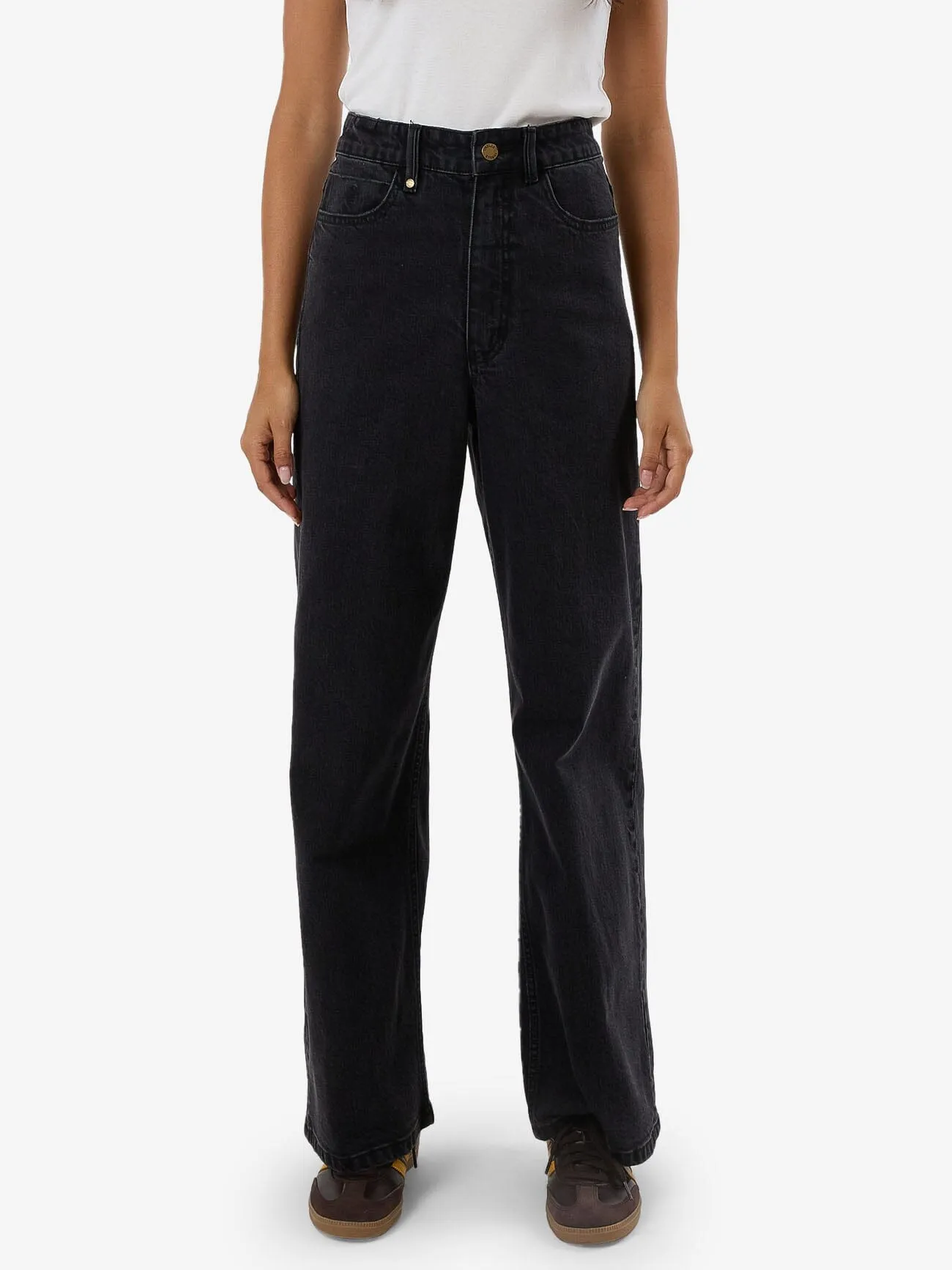Holly High Rise Stretch Wide Jean - Aged Black sold by Thrills product image thumbnail 2